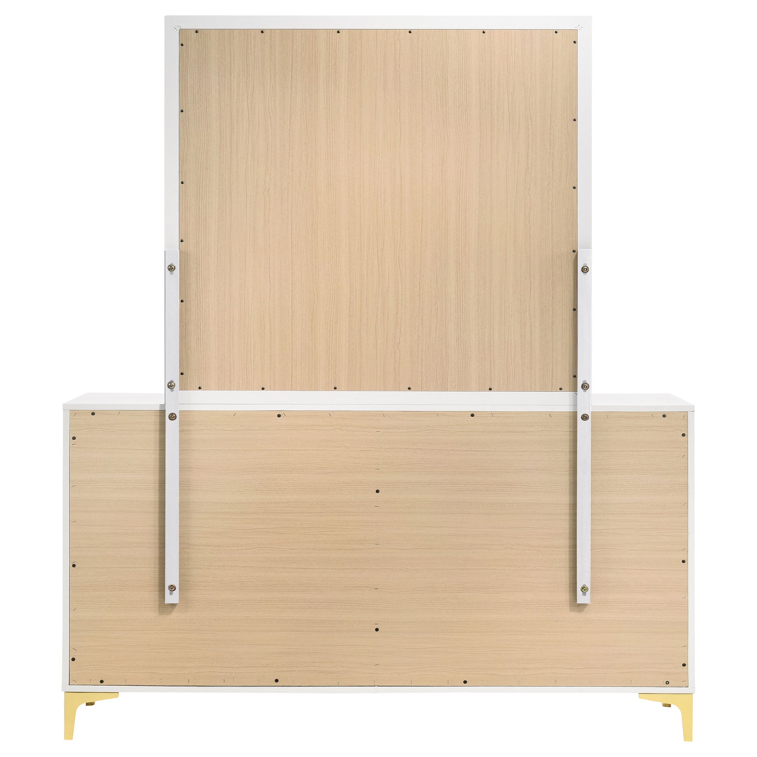 Kendall 6-drawer Dresser with Mirror White — view 7