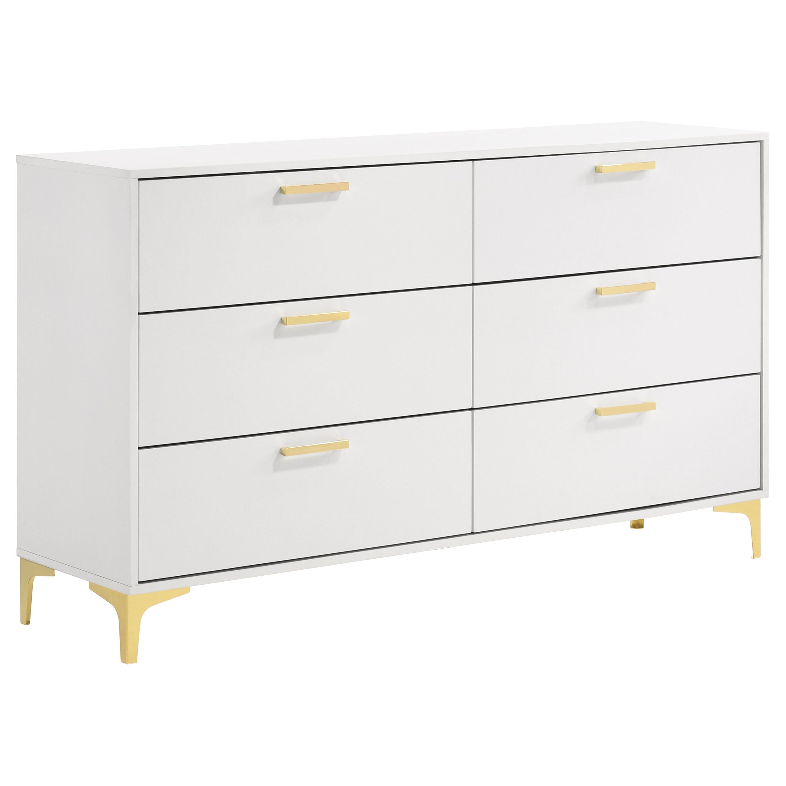 Kendall 6-drawer Dresser White — view 1