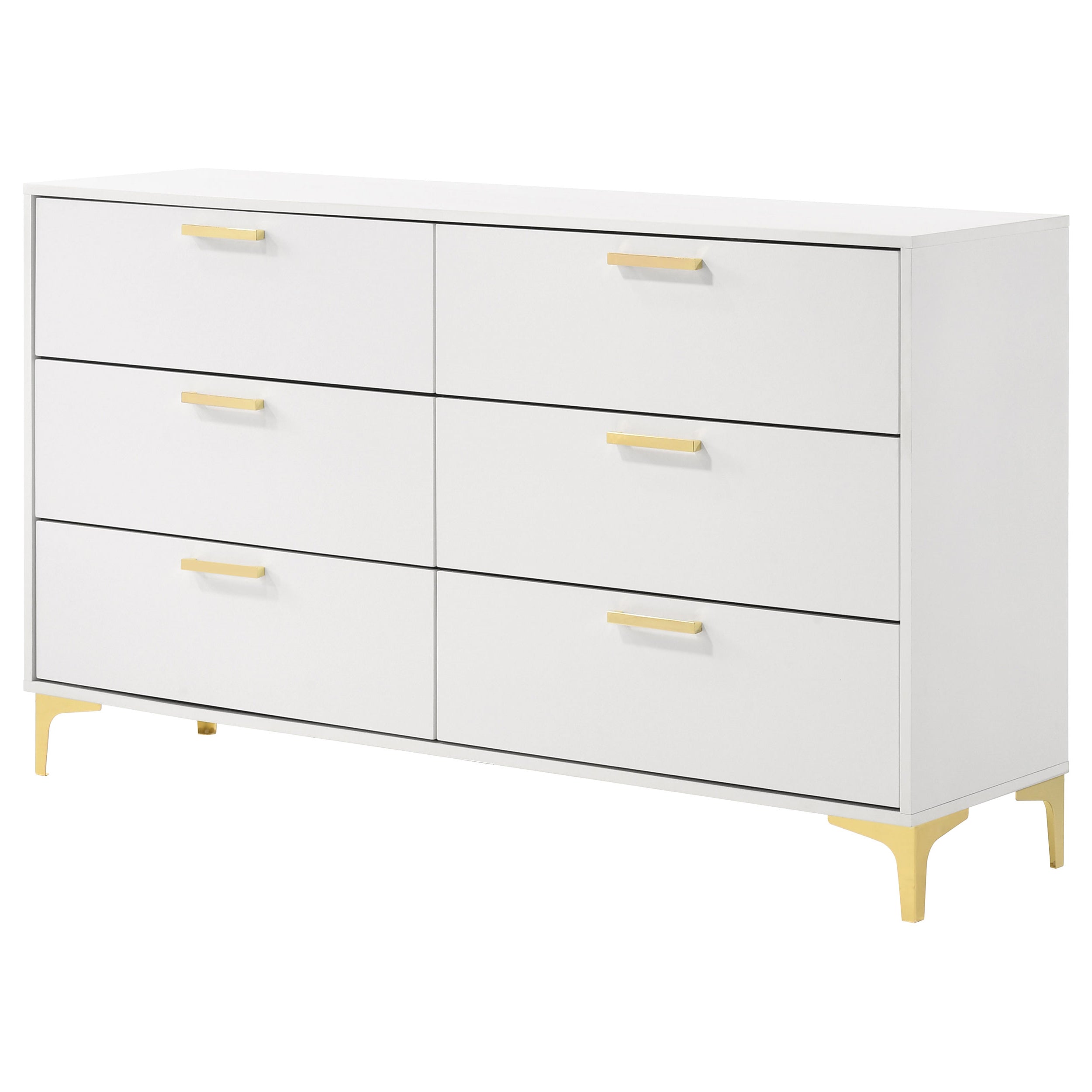 Kendall 6-drawer Dresser White — view 4