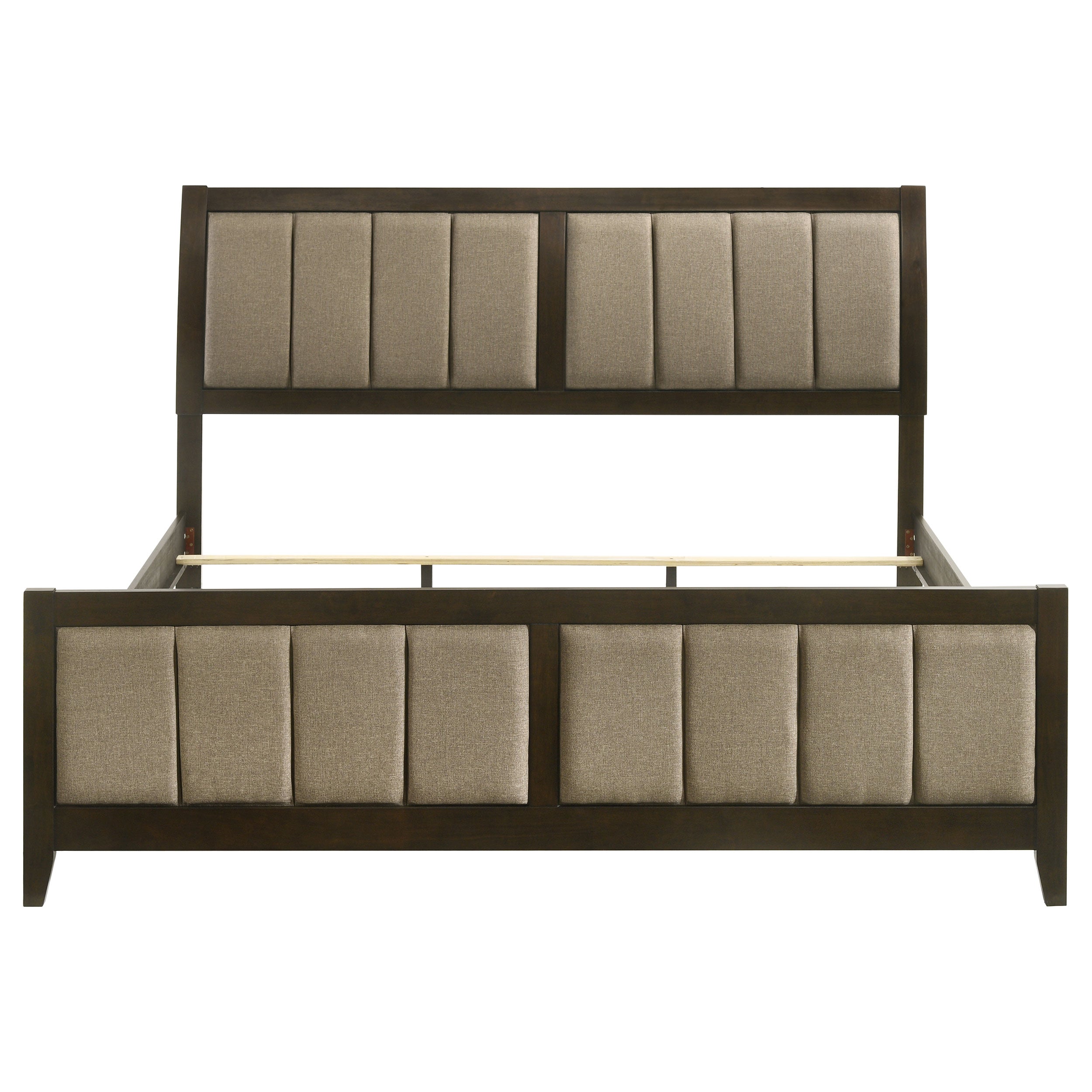 Wilkes 51-inch Upholstered Eastern King Bed Dark Cocoa — view 4