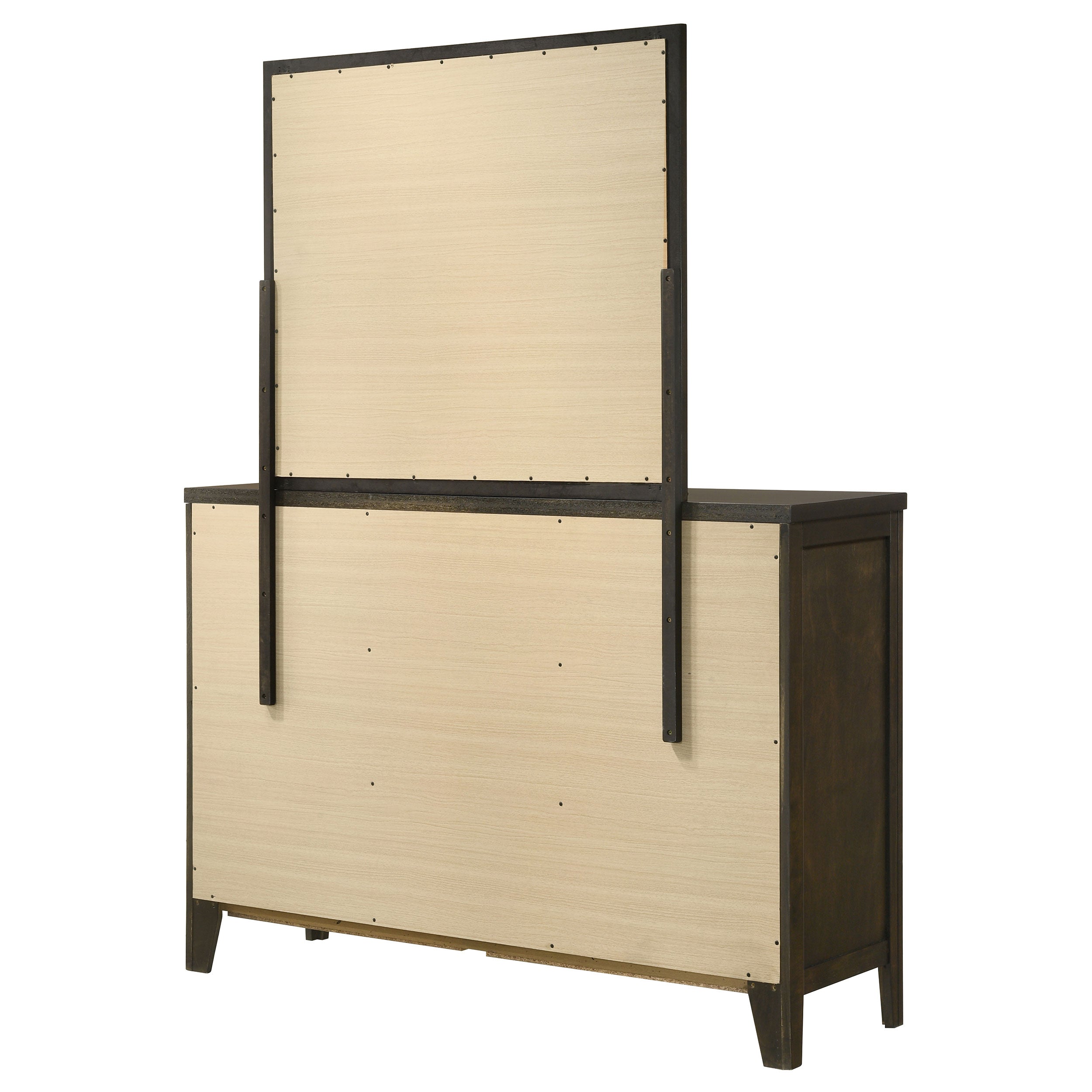 Wilkes 6-drawer Dresser and Mirror Dark Cocoa — view 8