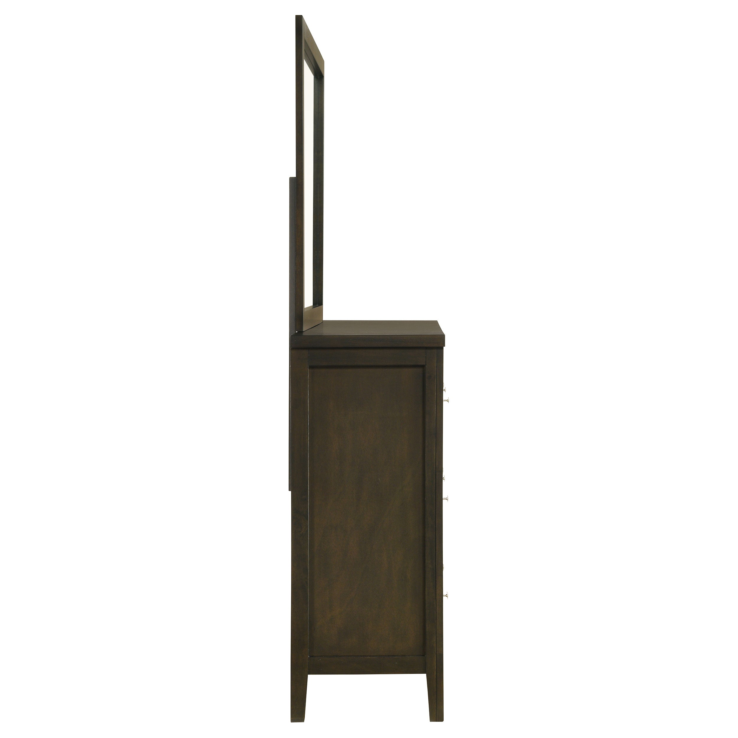 Wilkes 6-drawer Dresser and Mirror Dark Cocoa — view 9