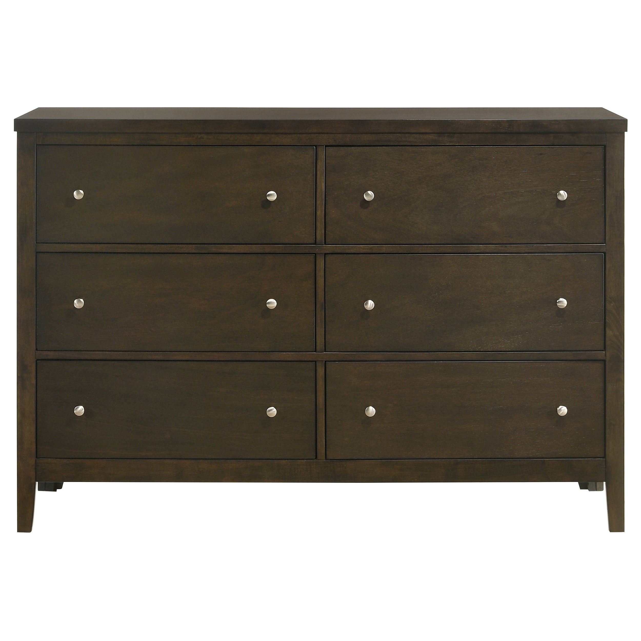 Wilkes 6-drawer Dresser Cabinet Dark Cocoa — view 3