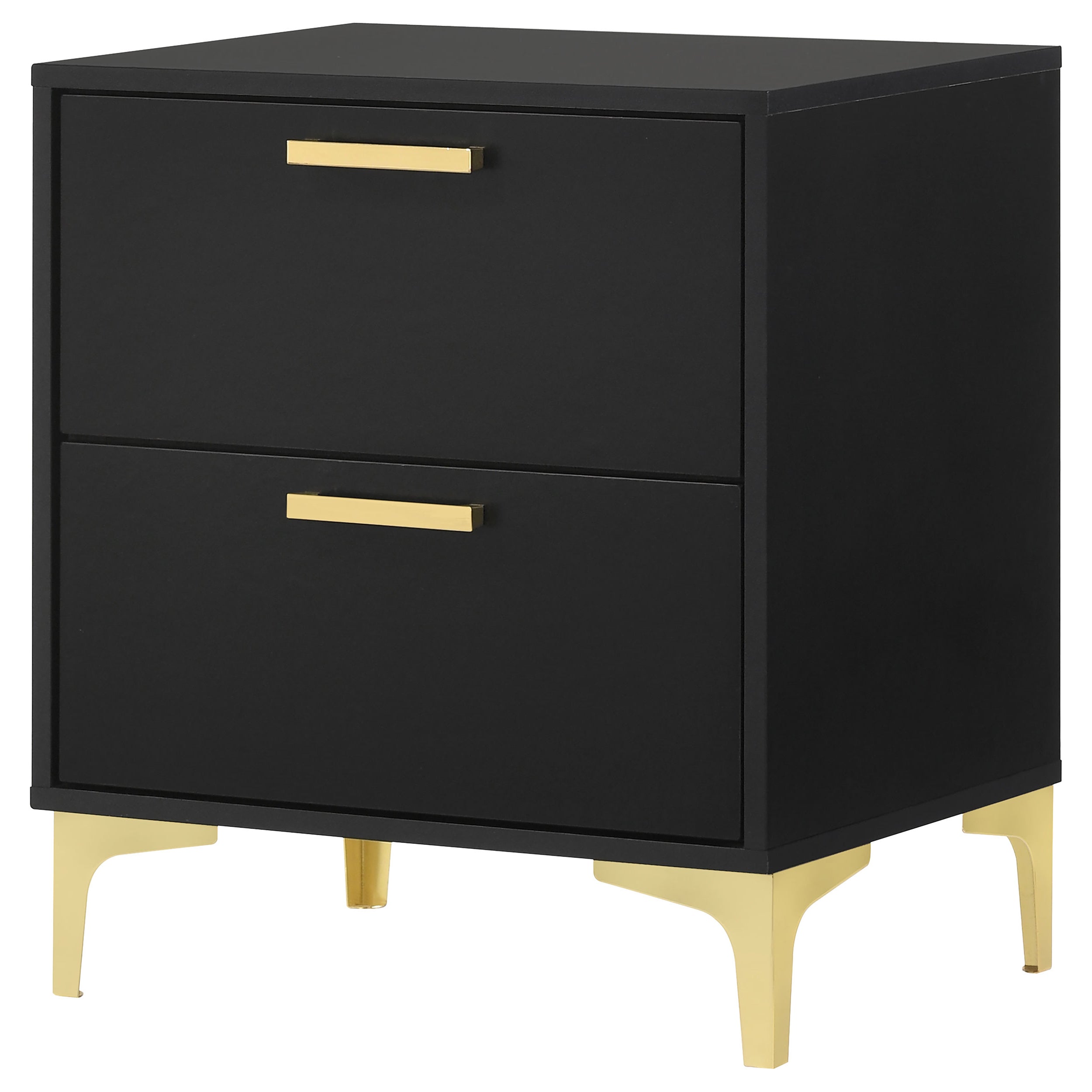 Kendall 2-drawer Nightstand Black — view 4