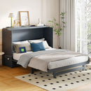 Murphy Bed With Large Drawer, USB Ports And Outlets