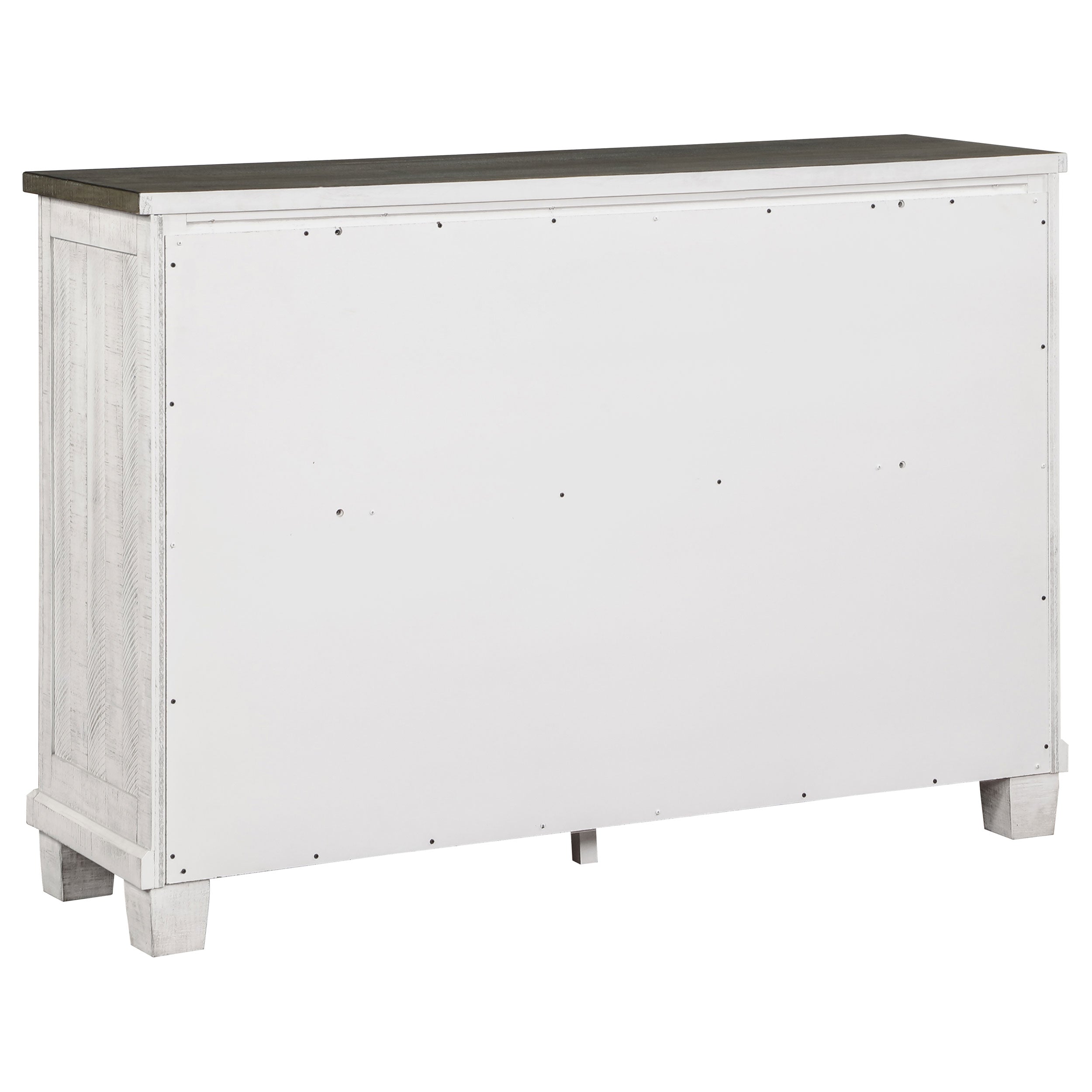 Lilith 7-drawer Dresser Distressed White — view 6