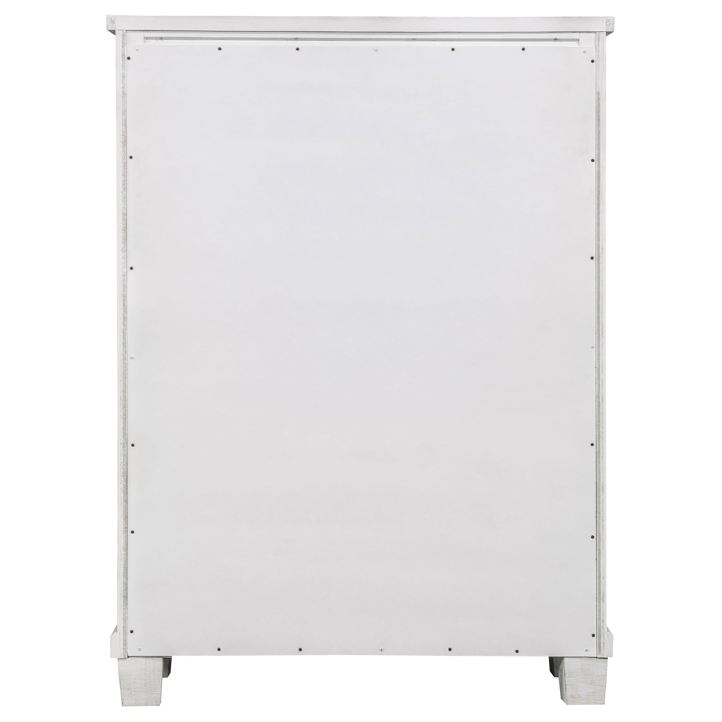 Lilith 5-drawer Bedroom Chest Distressed White — view 9