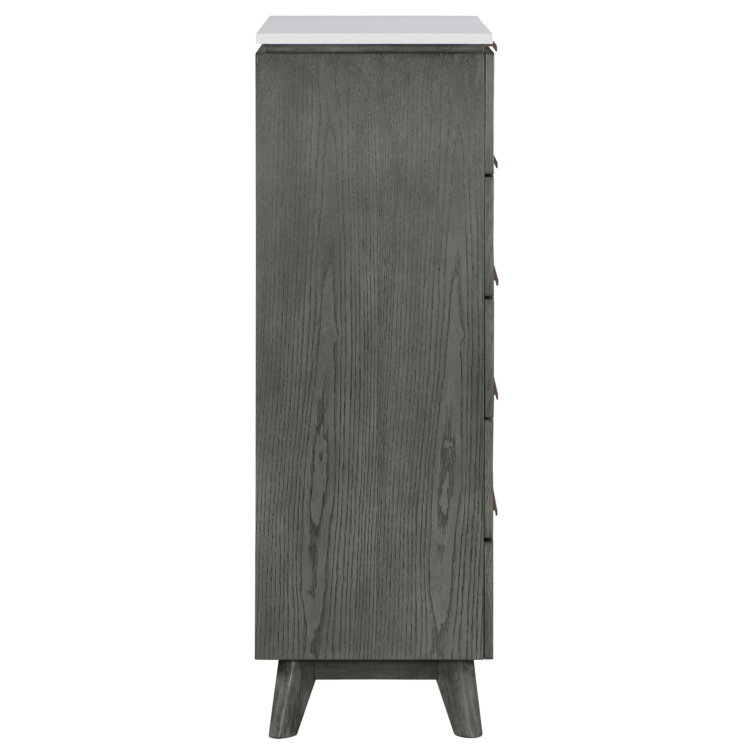 Nathan 5-drawer Bedroom Chest Grey — view 9