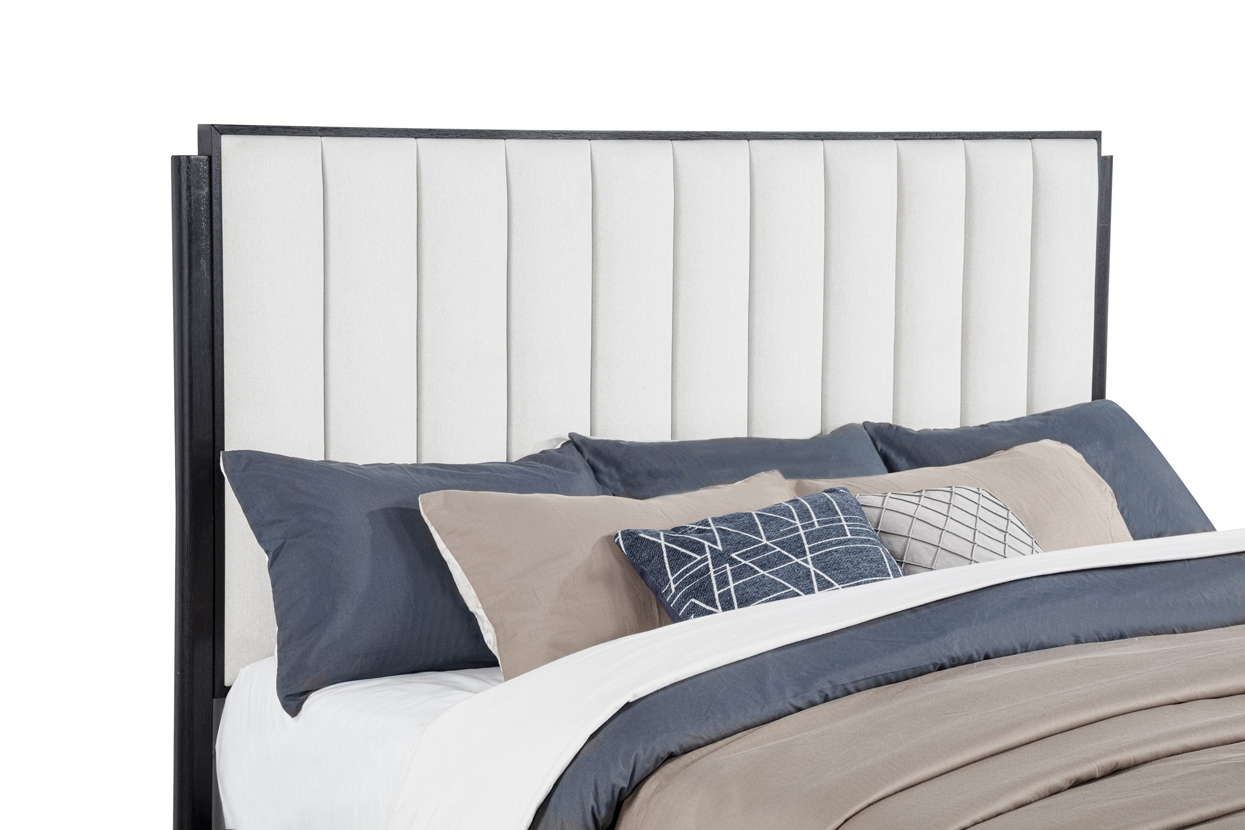 Brookmead 60-inch Upholstered California King Bed Black — view 7