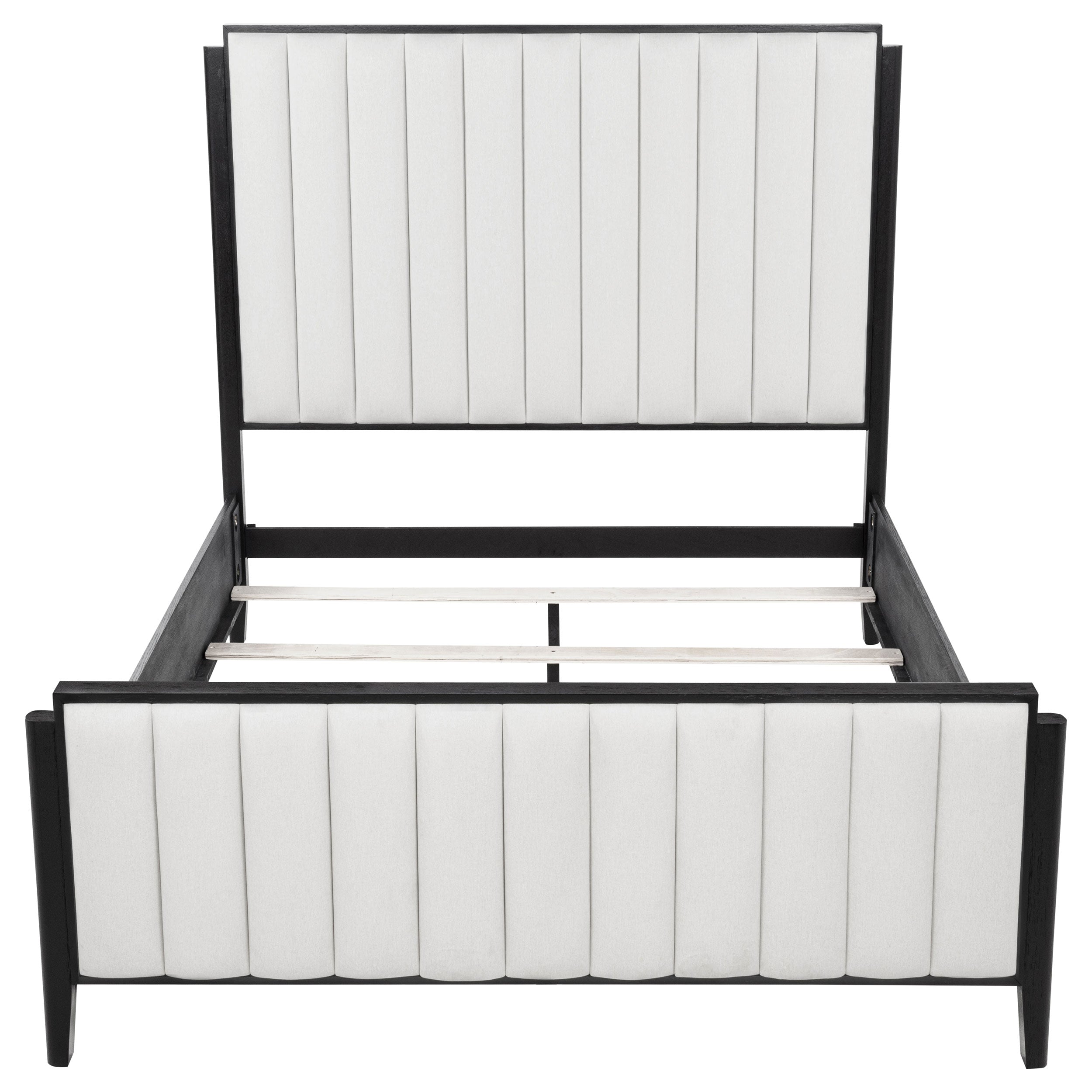 Brookmead 60-inch Upholstered Queen Bed Black — view 4