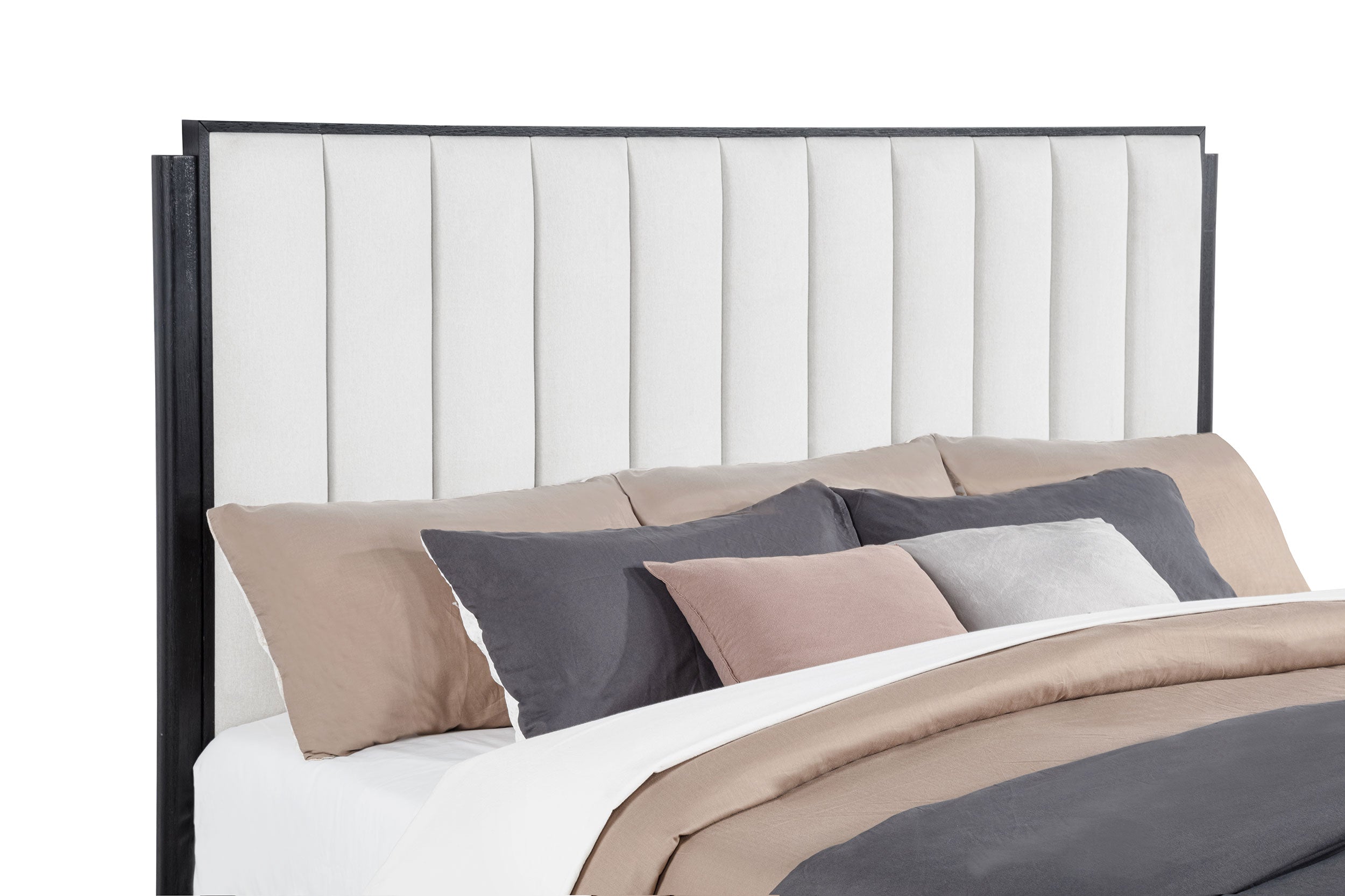 Brookmead 60-inch Upholstered Queen Bed Black — view 7