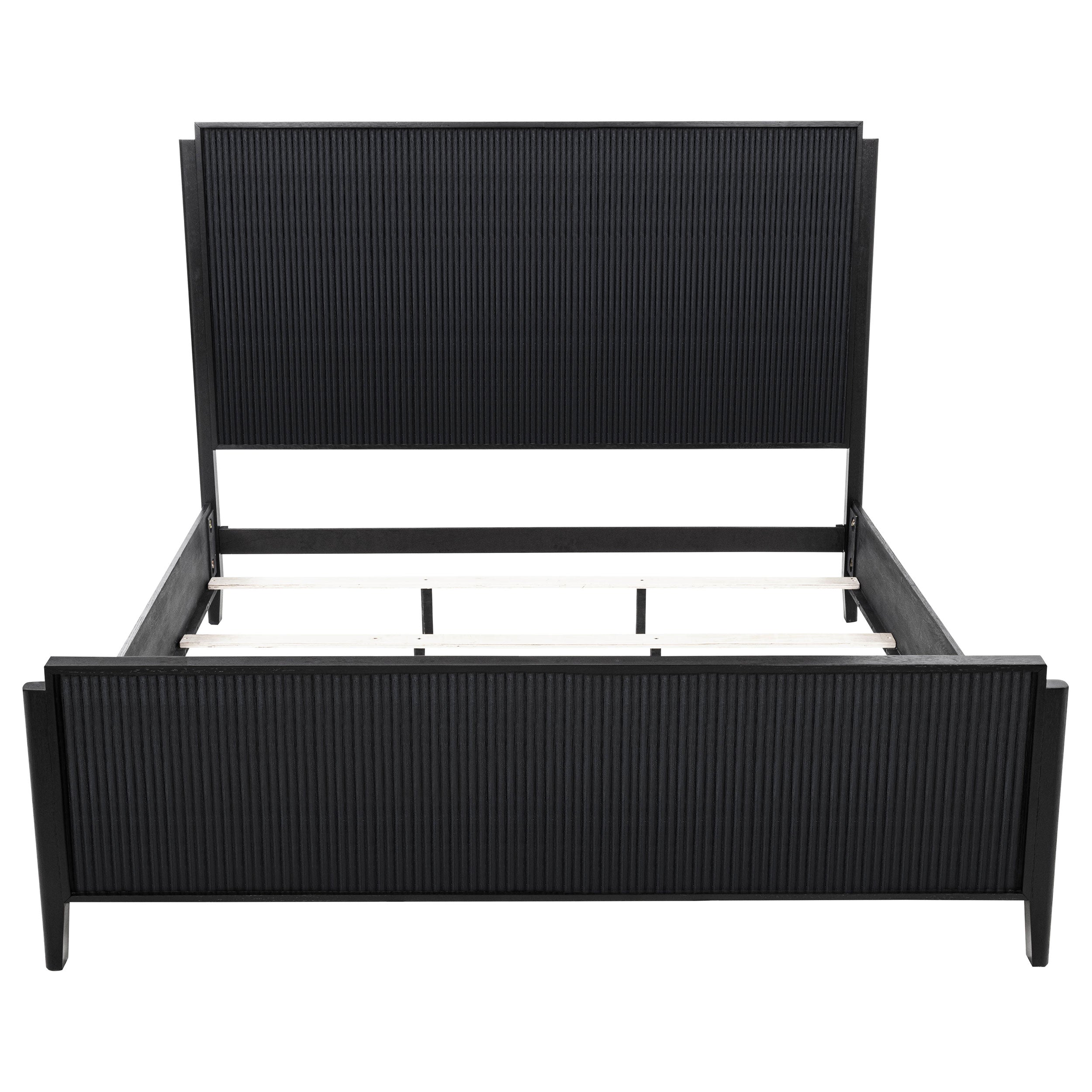 Brookmead Wood Eastern King Panel Bed Black — view 4