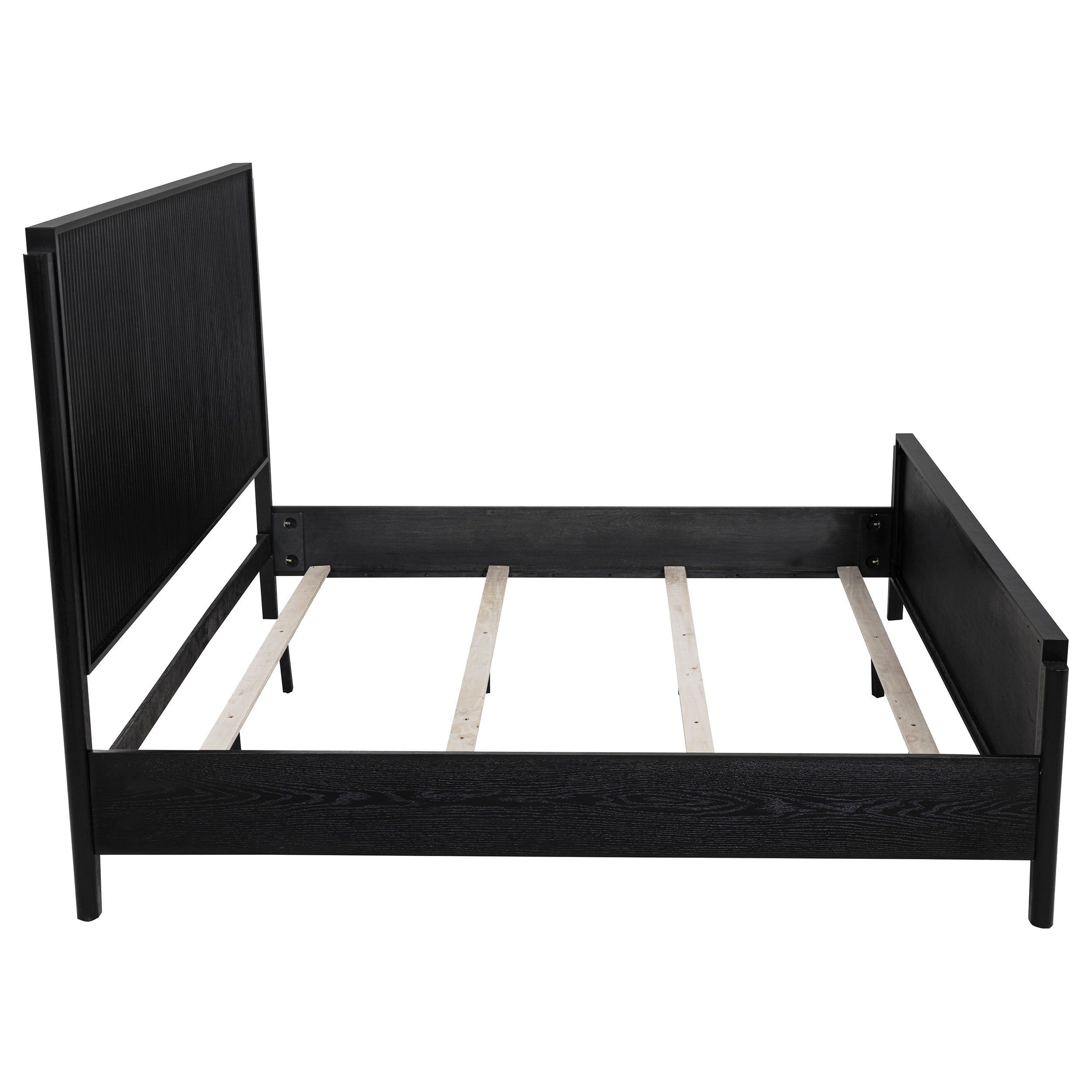 Brookmead Wood Eastern King Panel Bed Black — view 6