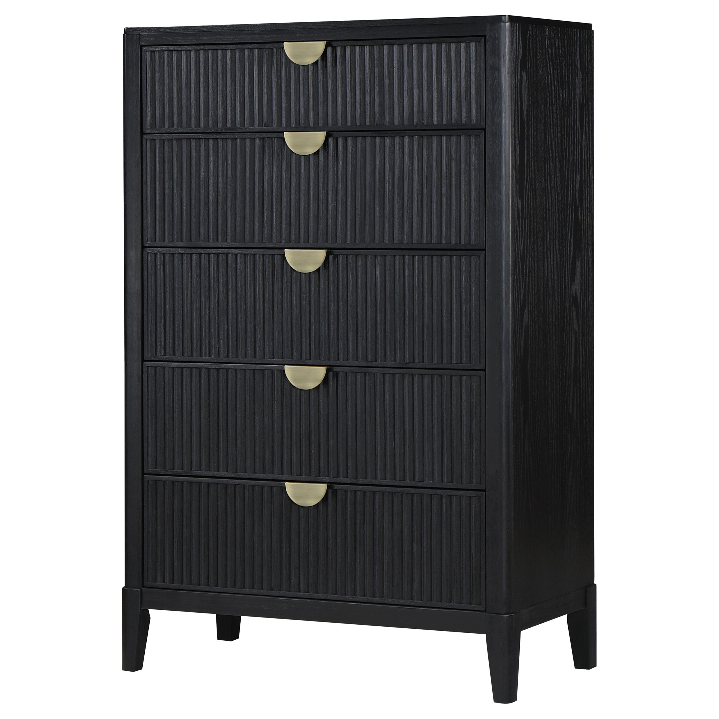 Brookmead 5-drawer Bedroom Chest Black — view 4