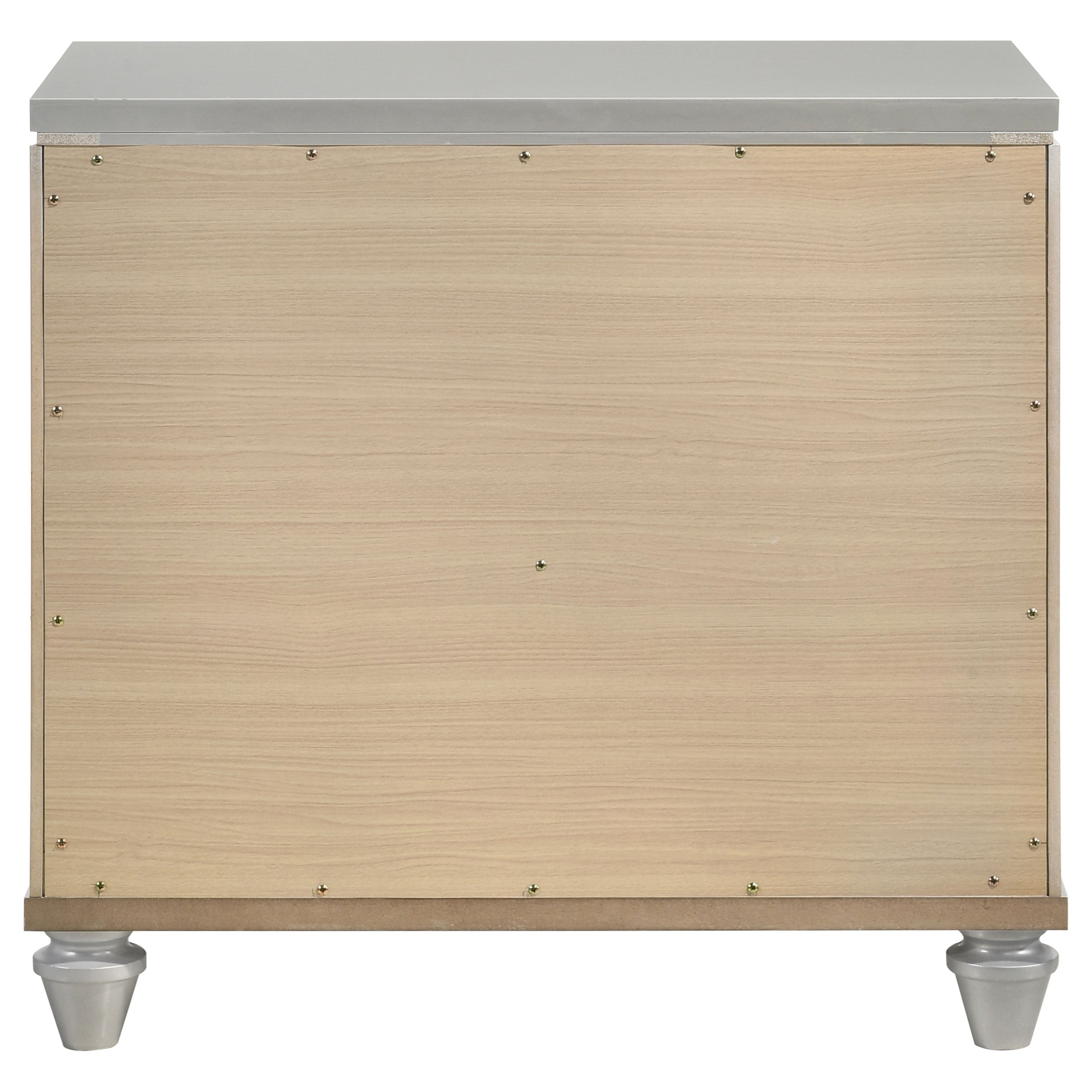 Veronica 2-drawer Nightstand Light Silver — view 7