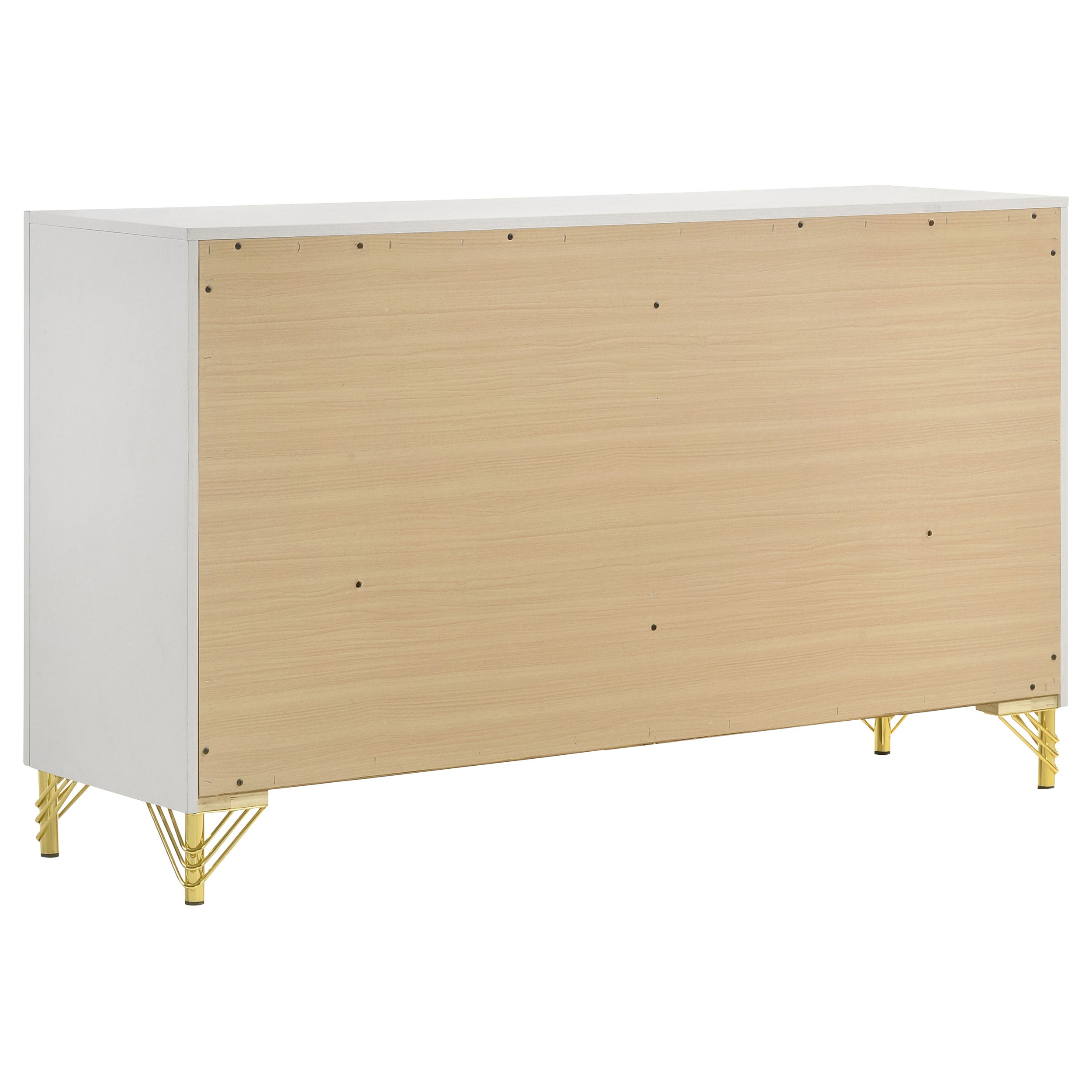 Lucia 4-piece Eastern King Bedroom Set Beige and White — view 10