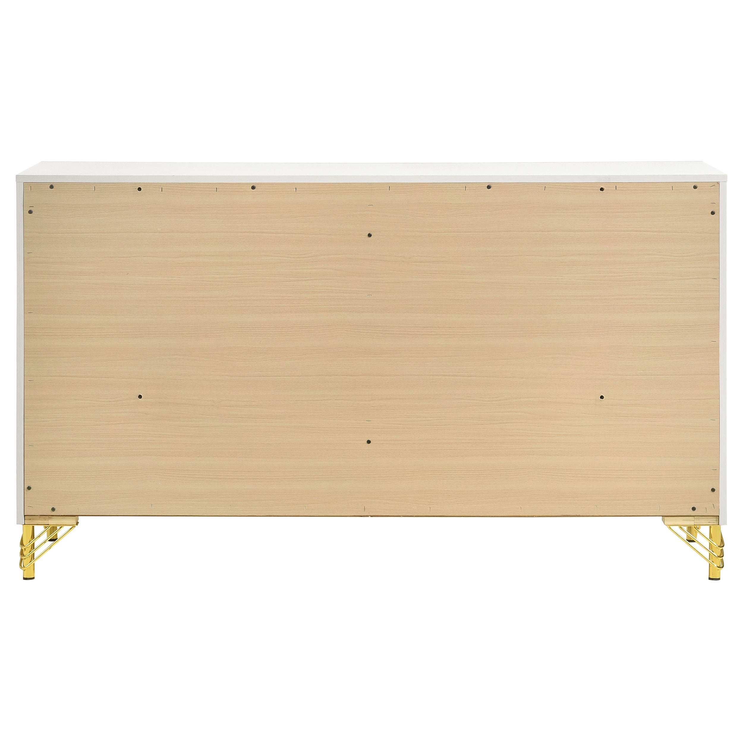Lucia 6-drawer Dresser Cabinet White — view 7