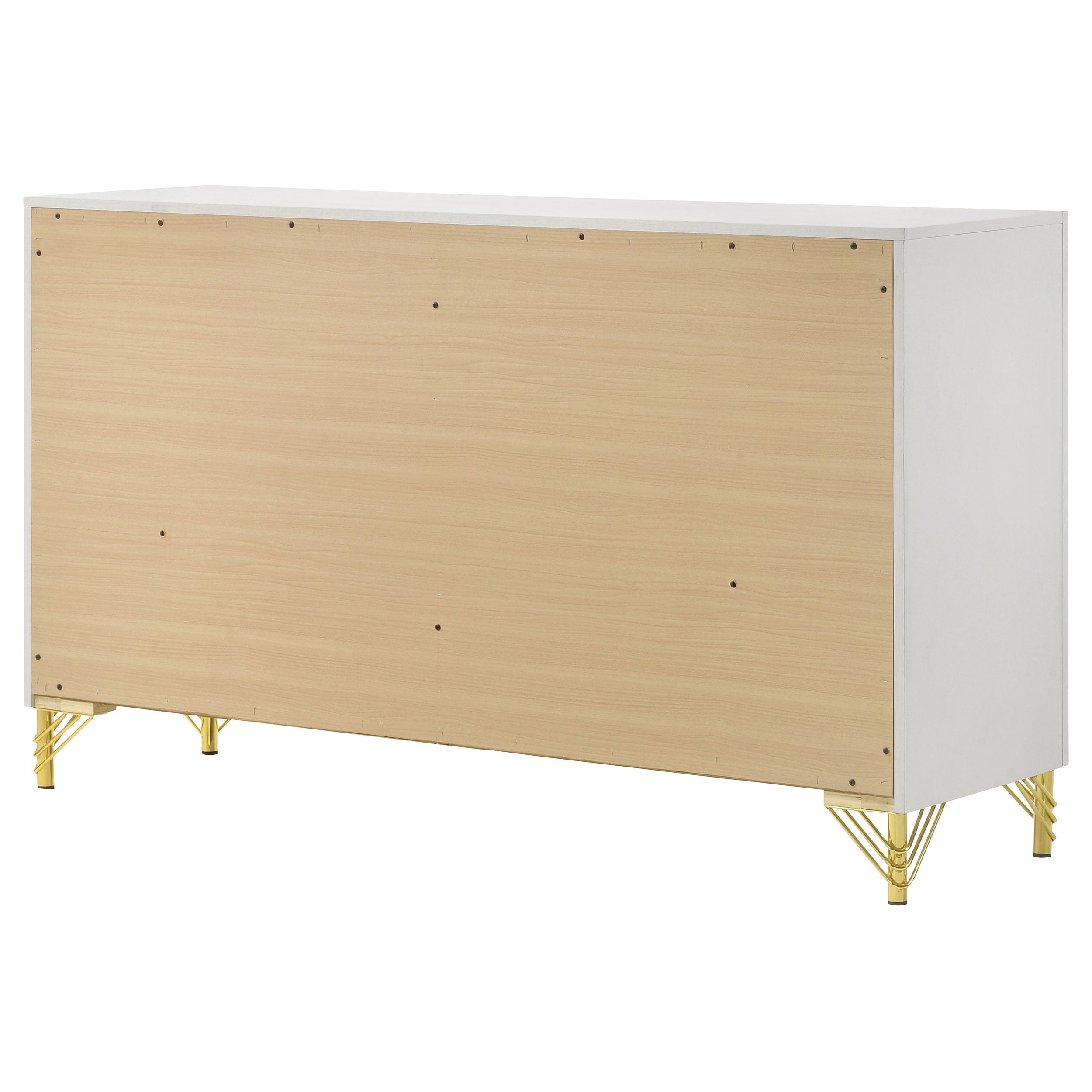 Lucia 6-drawer Dresser Cabinet White — view 8