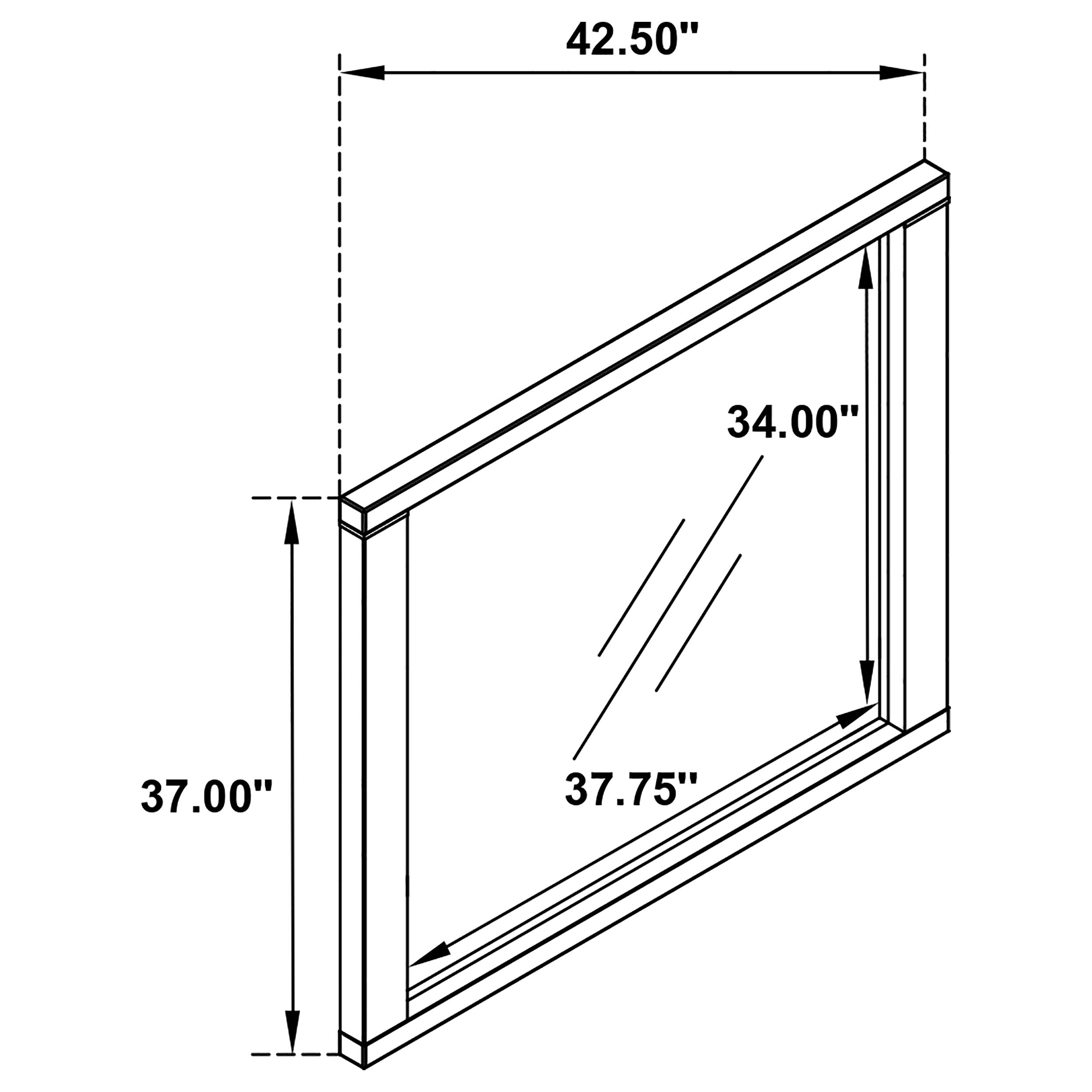 Kieran Dresser Mirror Grey — view 5