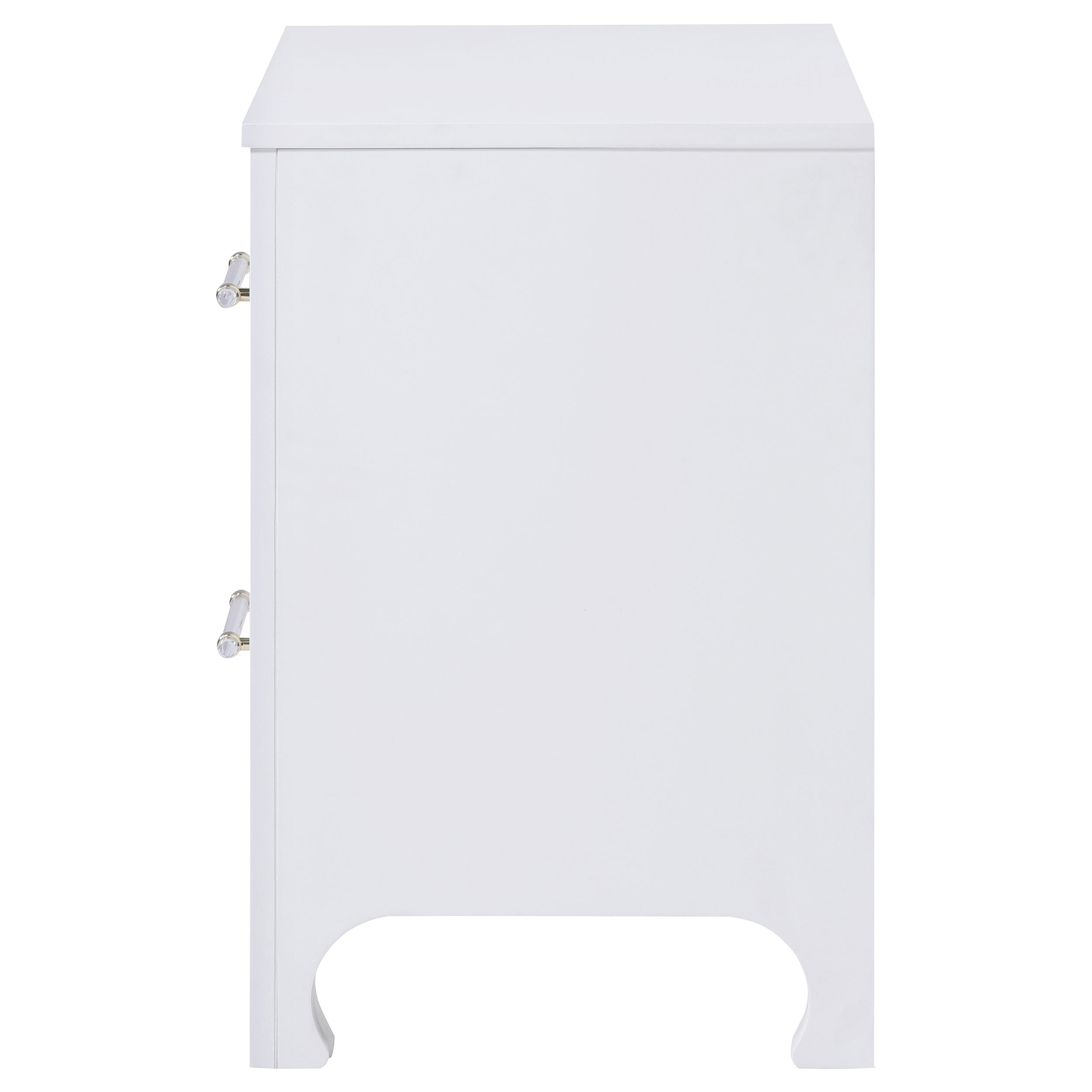 Anastasia 2-drawer Nightstand Pearl White — view 5