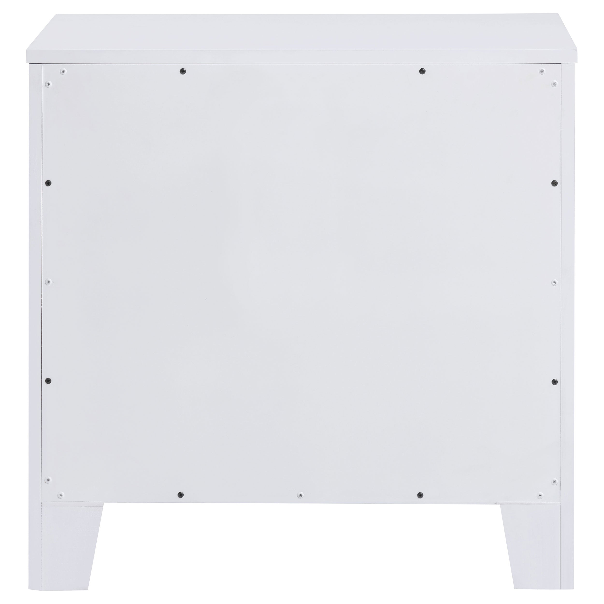 Anastasia 2-drawer Nightstand Pearl White — view 7