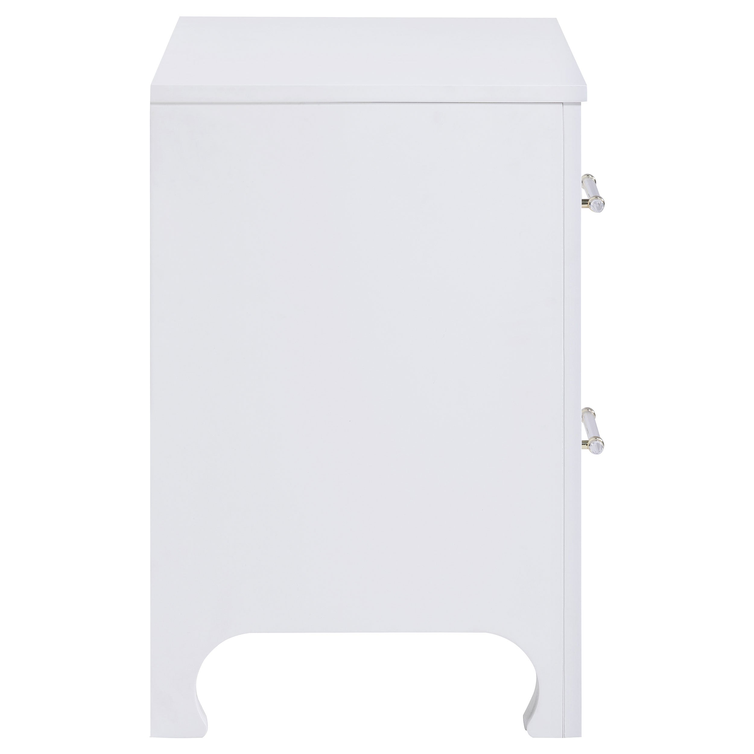 Anastasia 2-drawer Nightstand Pearl White — view 9
