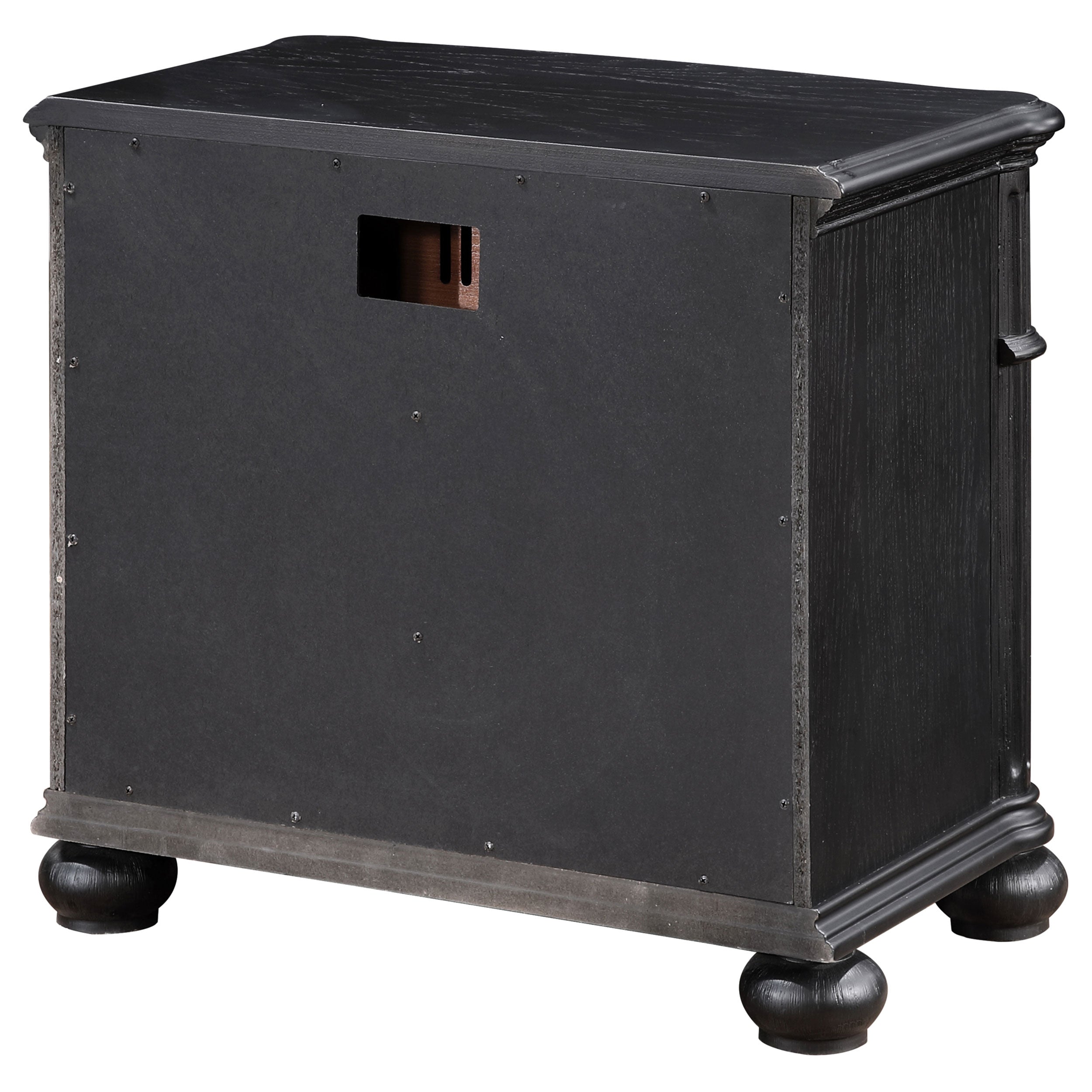 Celina 3-drawer Nightstand Black — view 8
