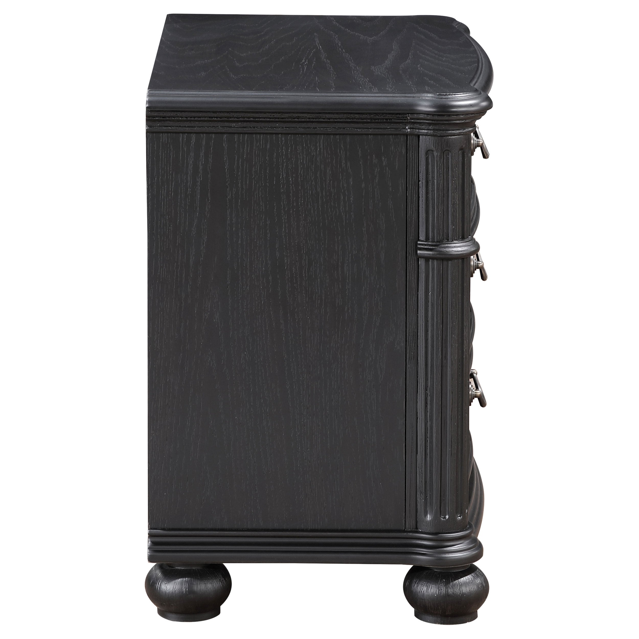 Celina 3-drawer Nightstand Black — view 9