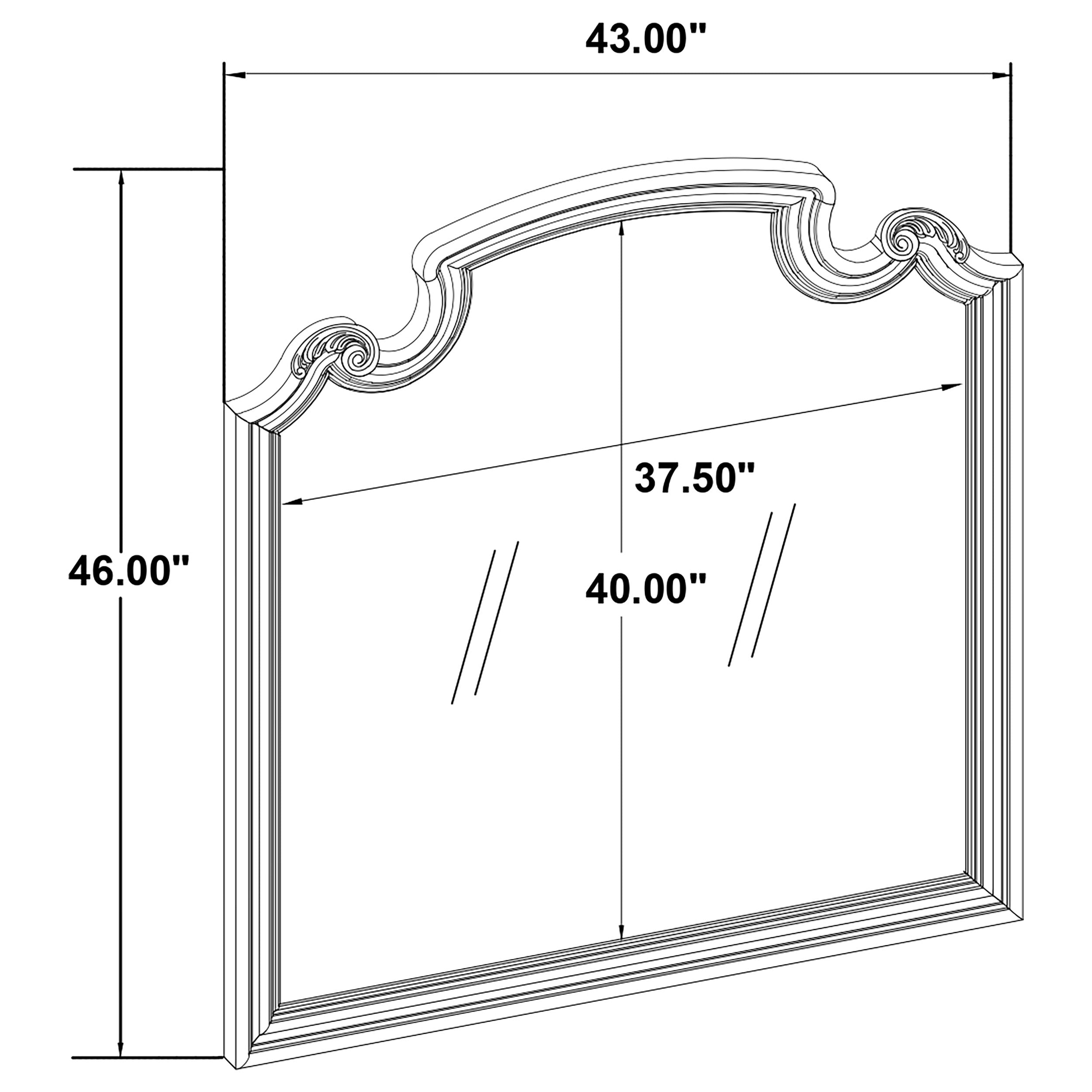 Celina Dresser Mirror Black — view 5