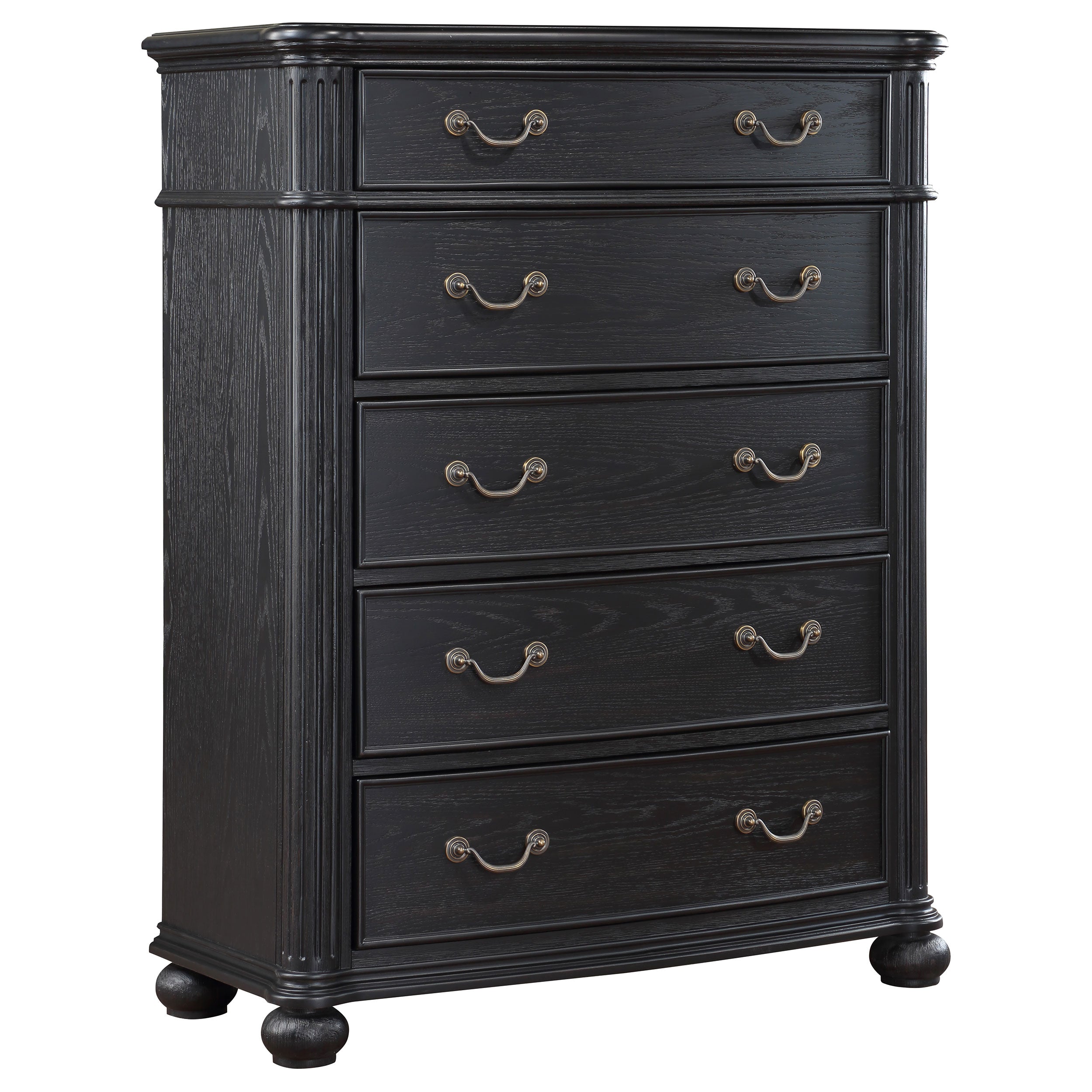 Celina 5-drawer Bedroom Chest Black — view 1