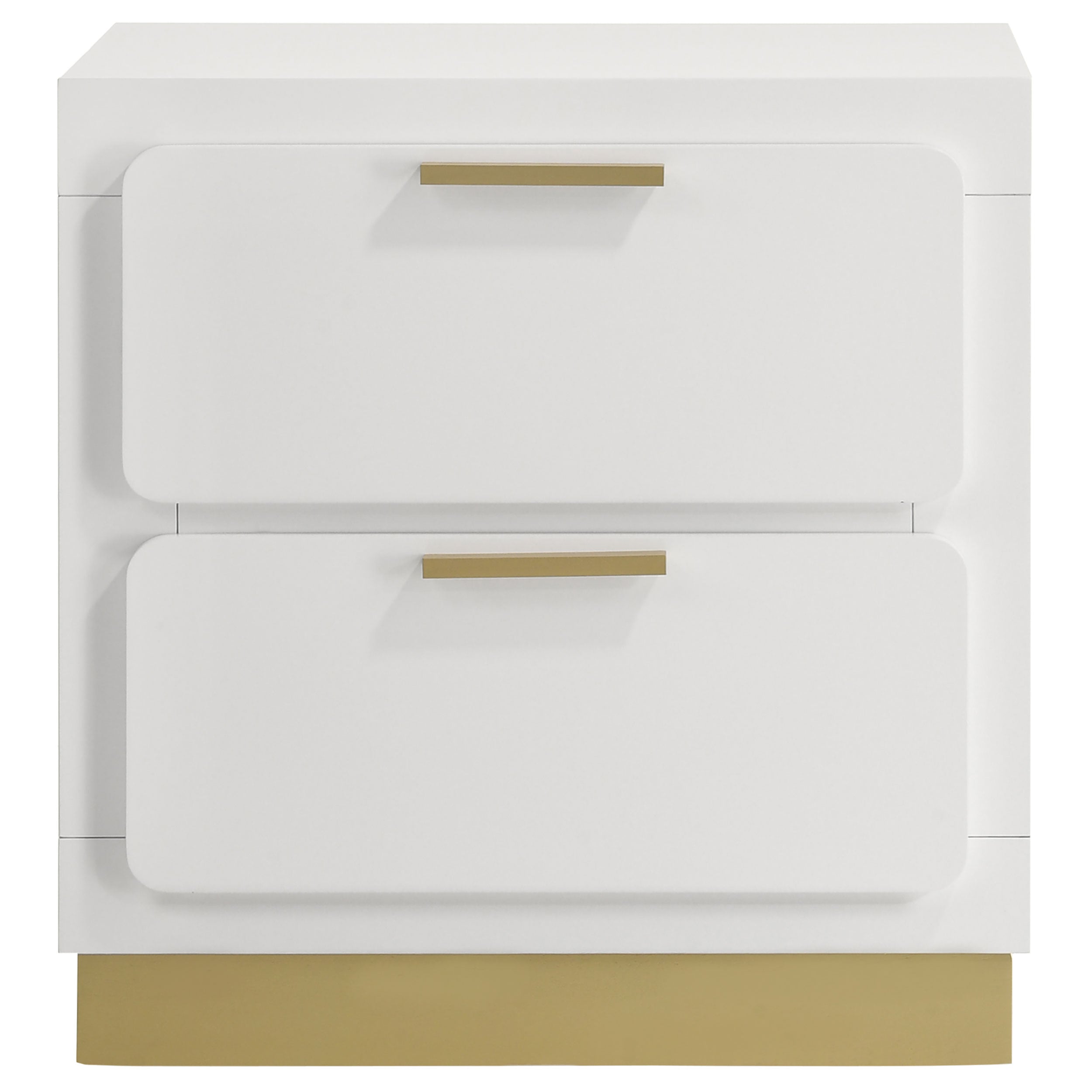 Caraway 2-drawer Nightstand White — view 3