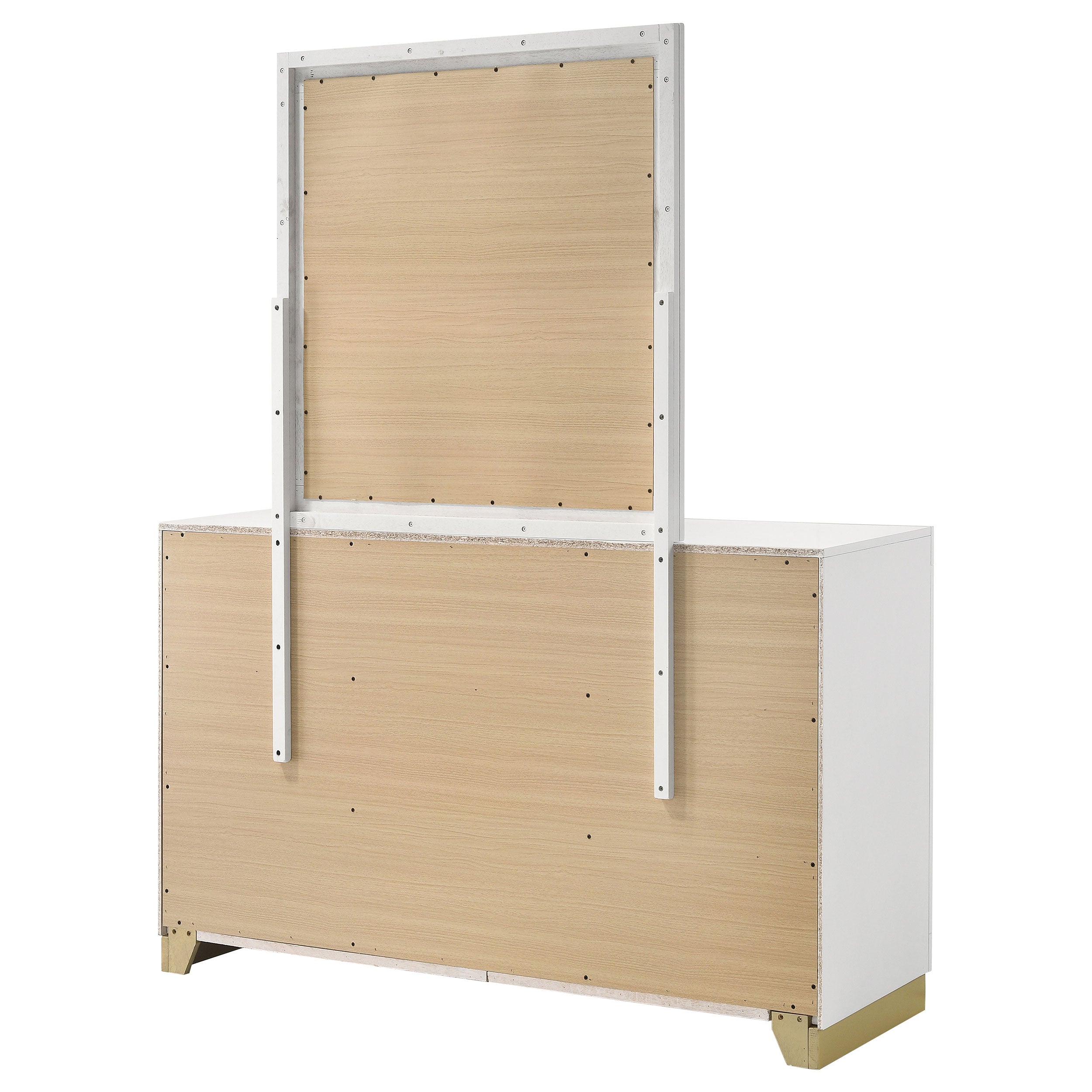 Caraway 6-drawer Dresser with Mirror White — view 8