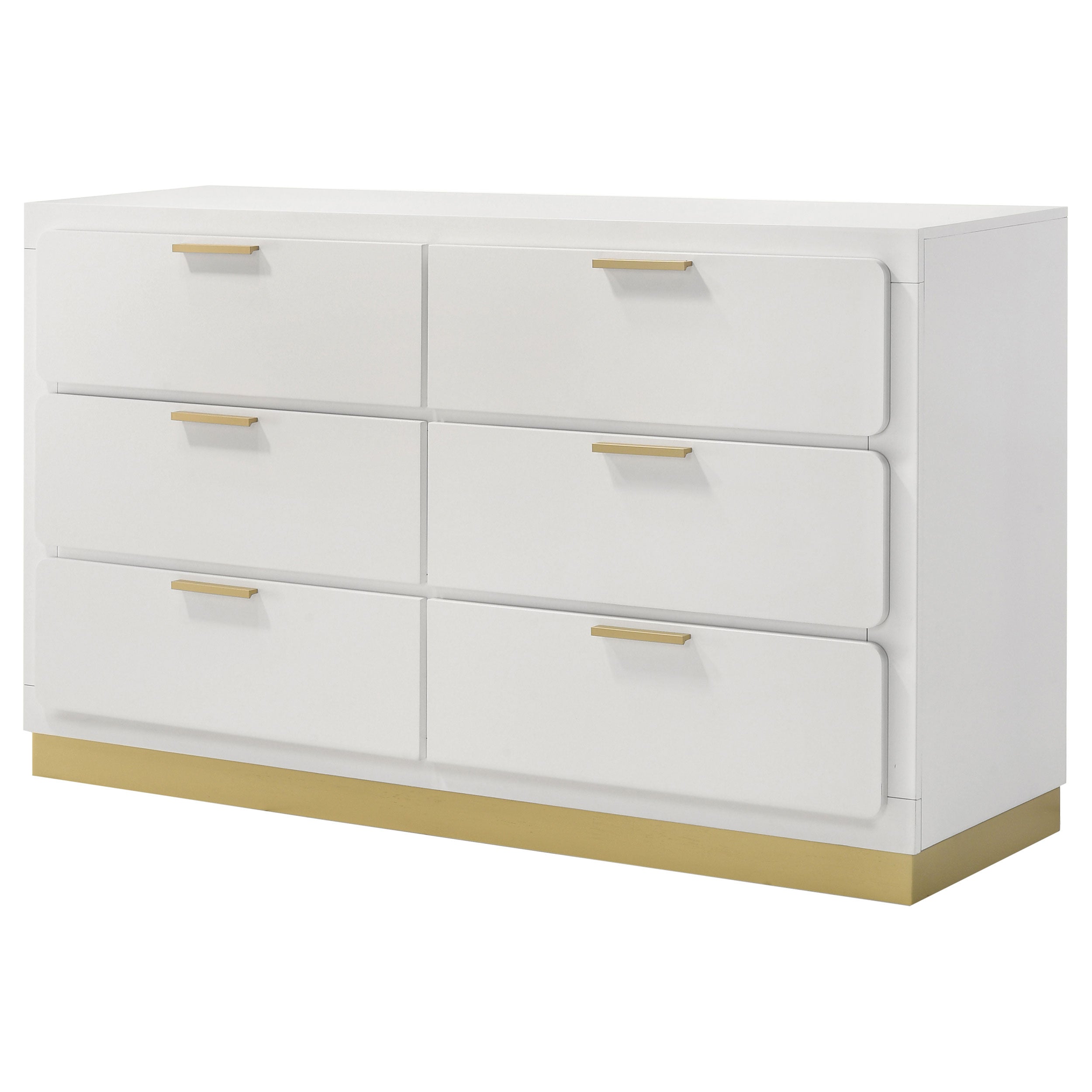 Caraway 6-drawer Dresser White — view 4