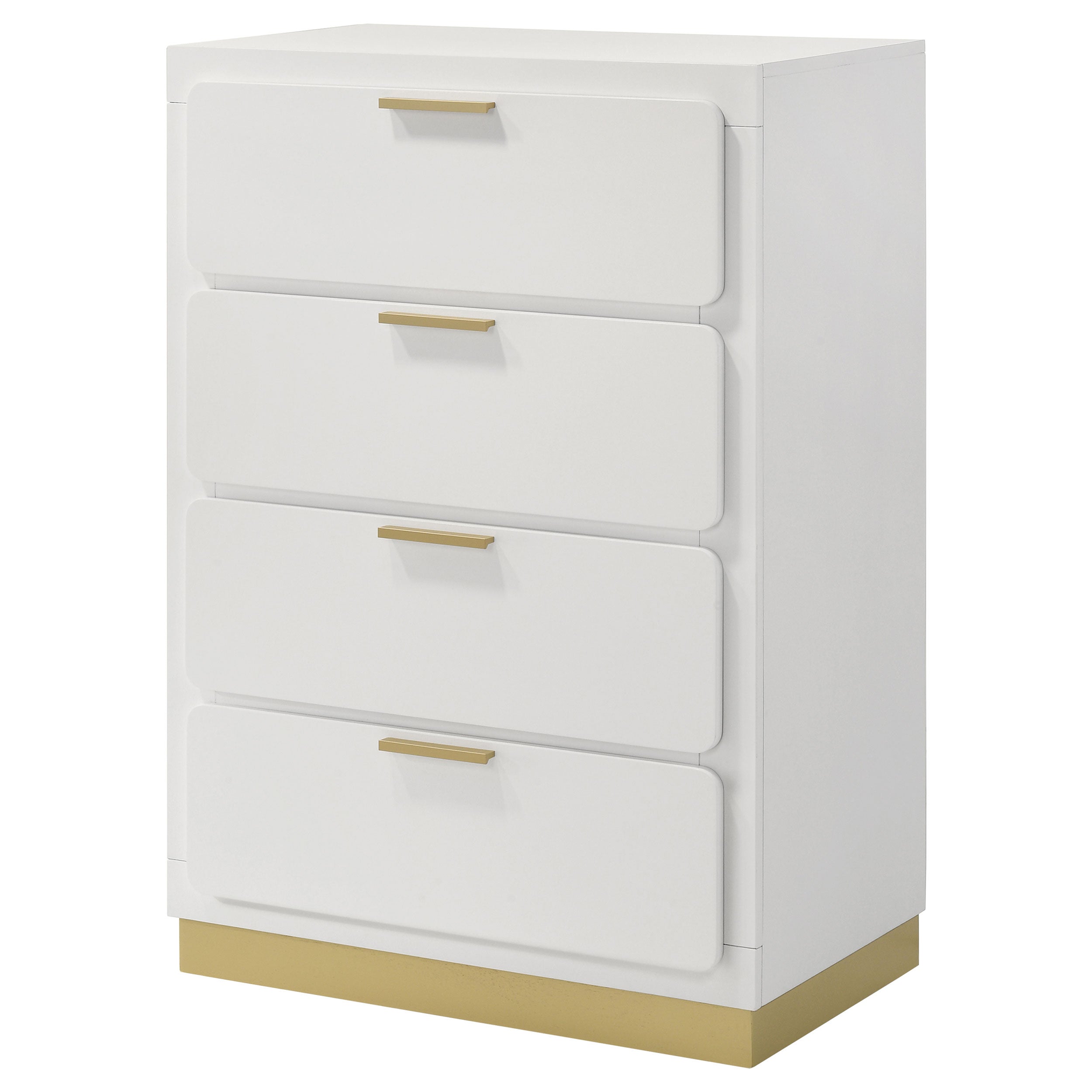 Caraway 4-drawer Bedroom Chest White — view 4