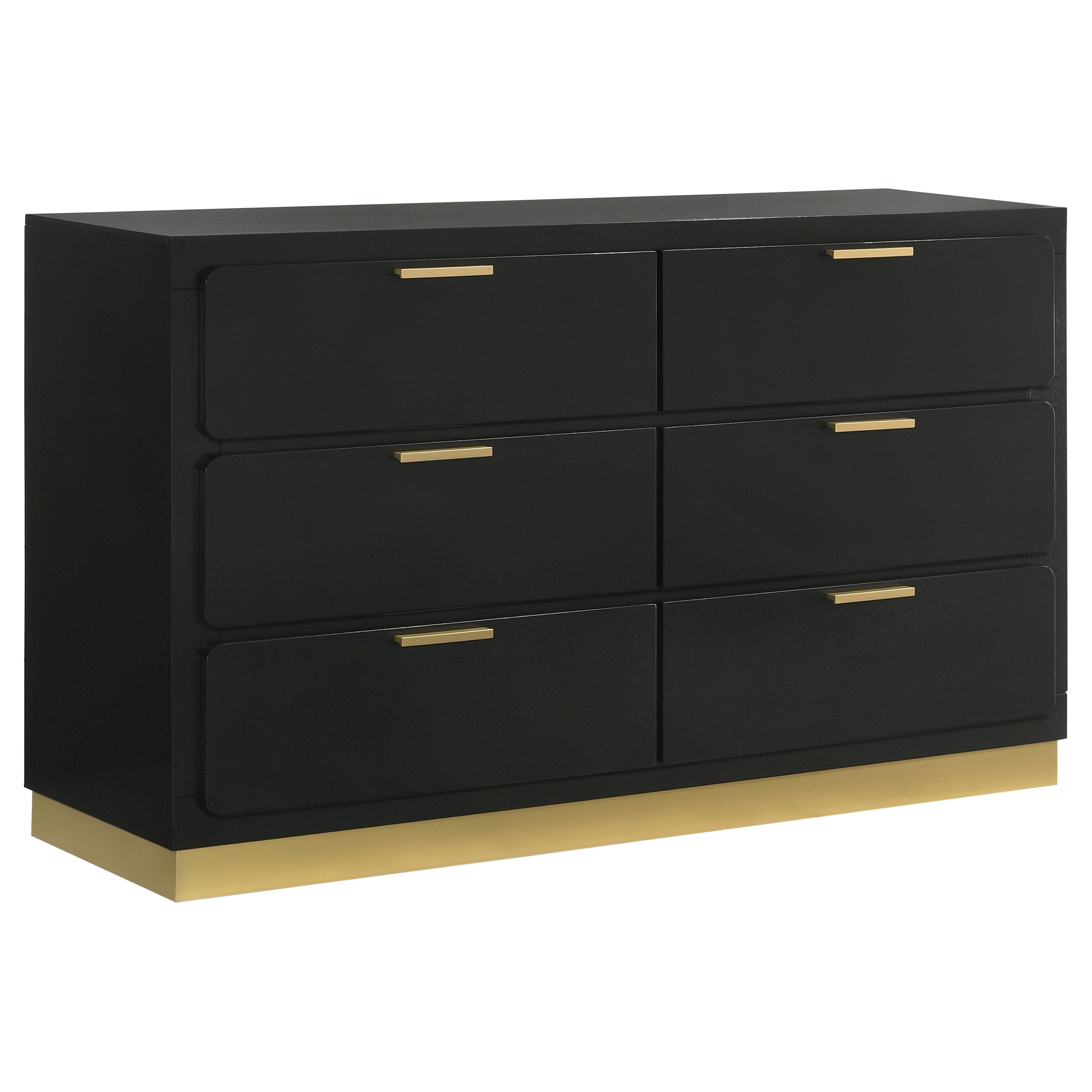 Caraway 6-drawer Dresser Black — view 1