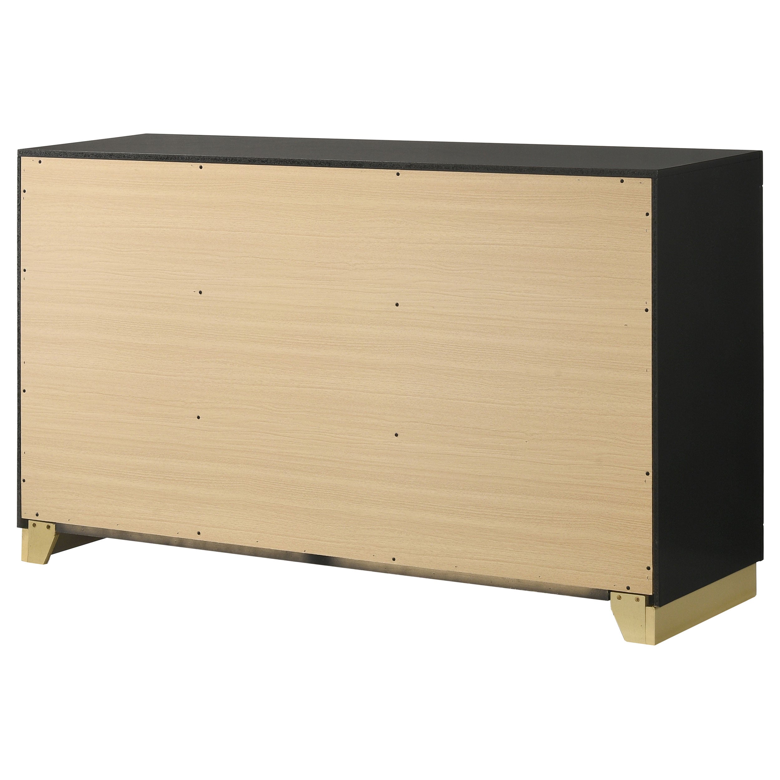 Caraway 6-drawer Dresser Black — view 8