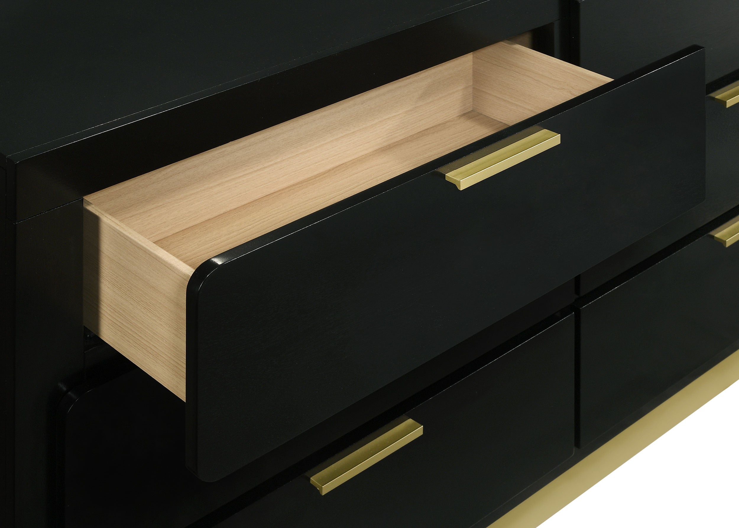 Caraway 6-drawer Dresser Black — view 10