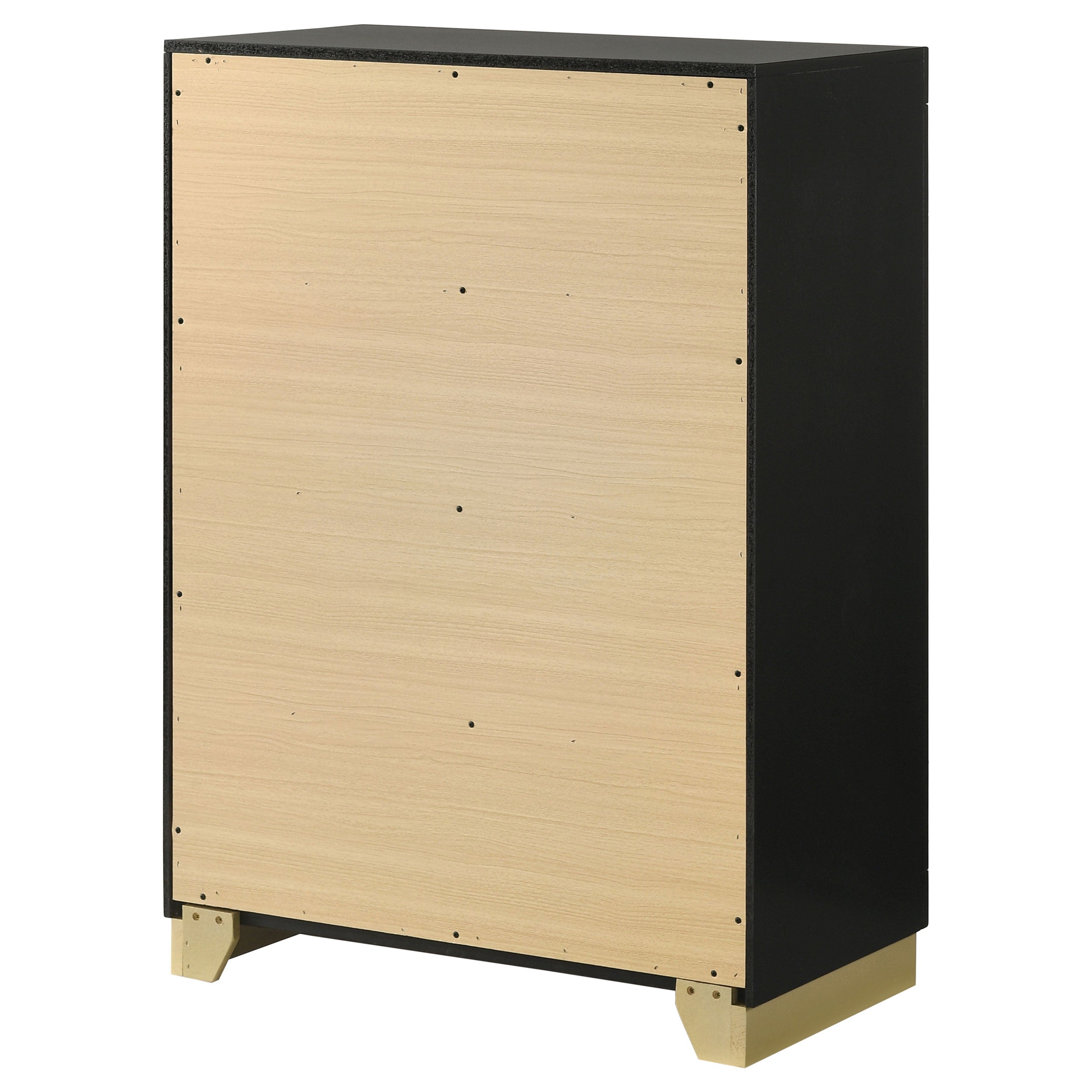 Caraway 4-drawer Bedroom Chest Black — view 8
