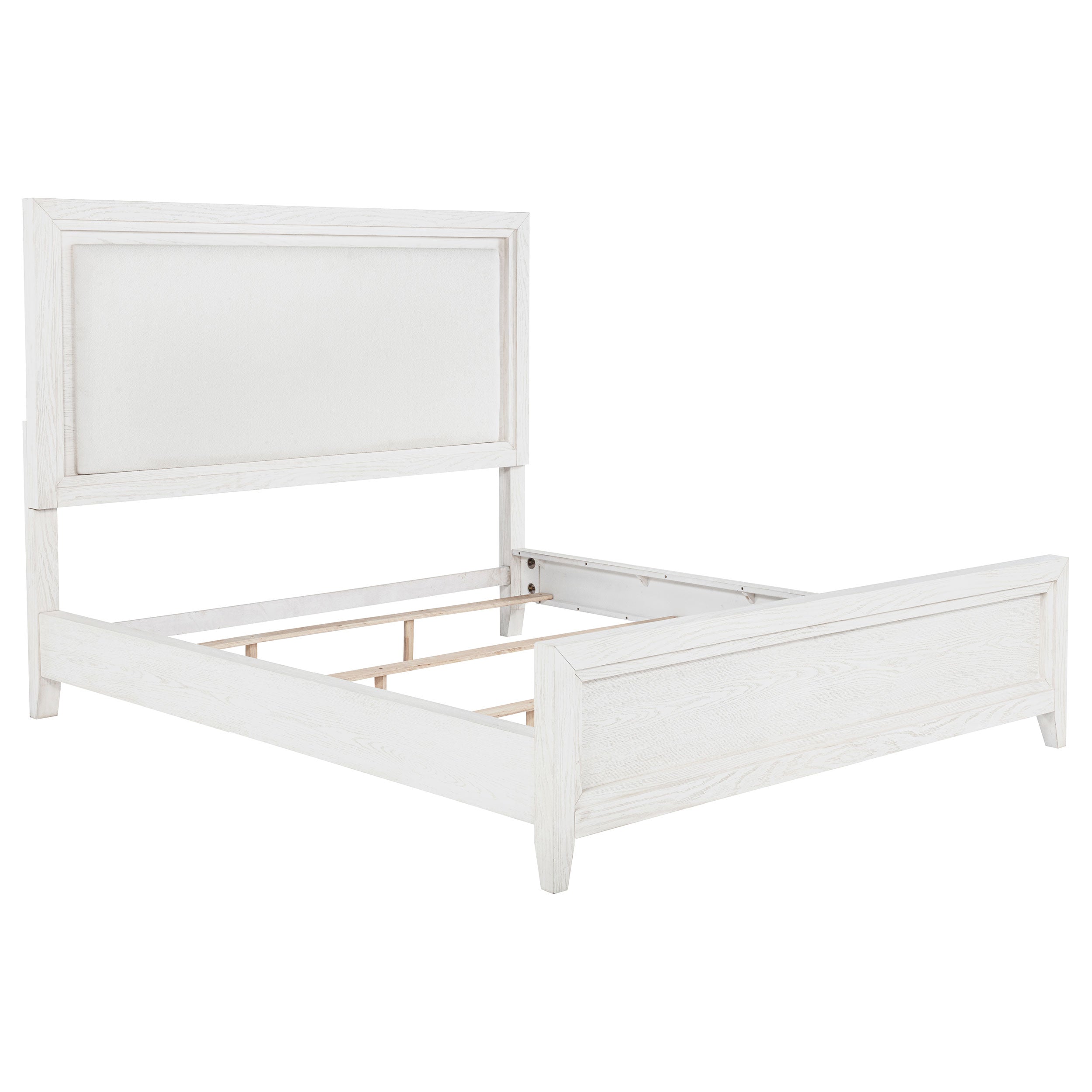 Marielle 4-piece Cal King Bedroom Set Distressed White — view 3