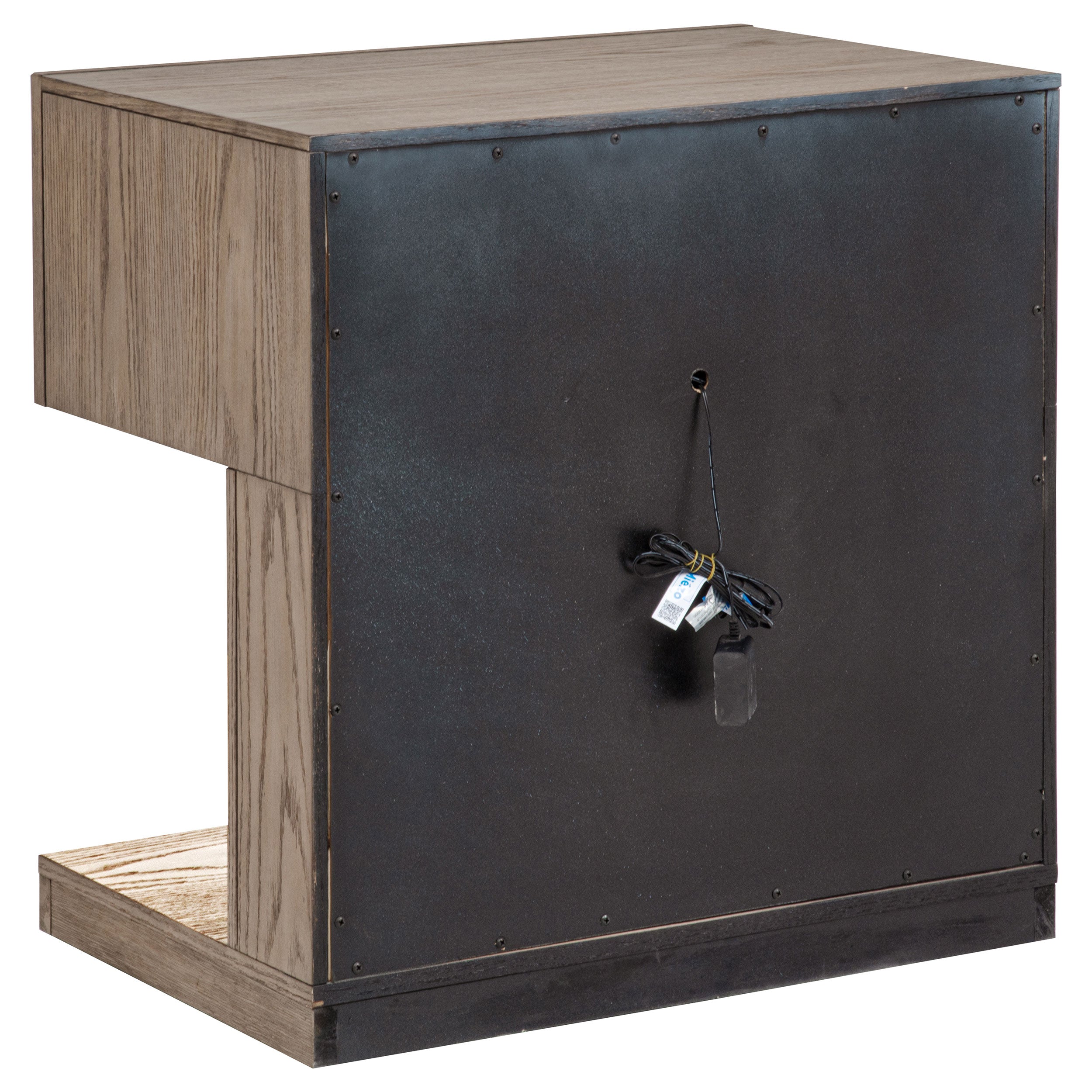 Kenora 1-drawer Nightstand Bedside Table Barley Brown — view 6
