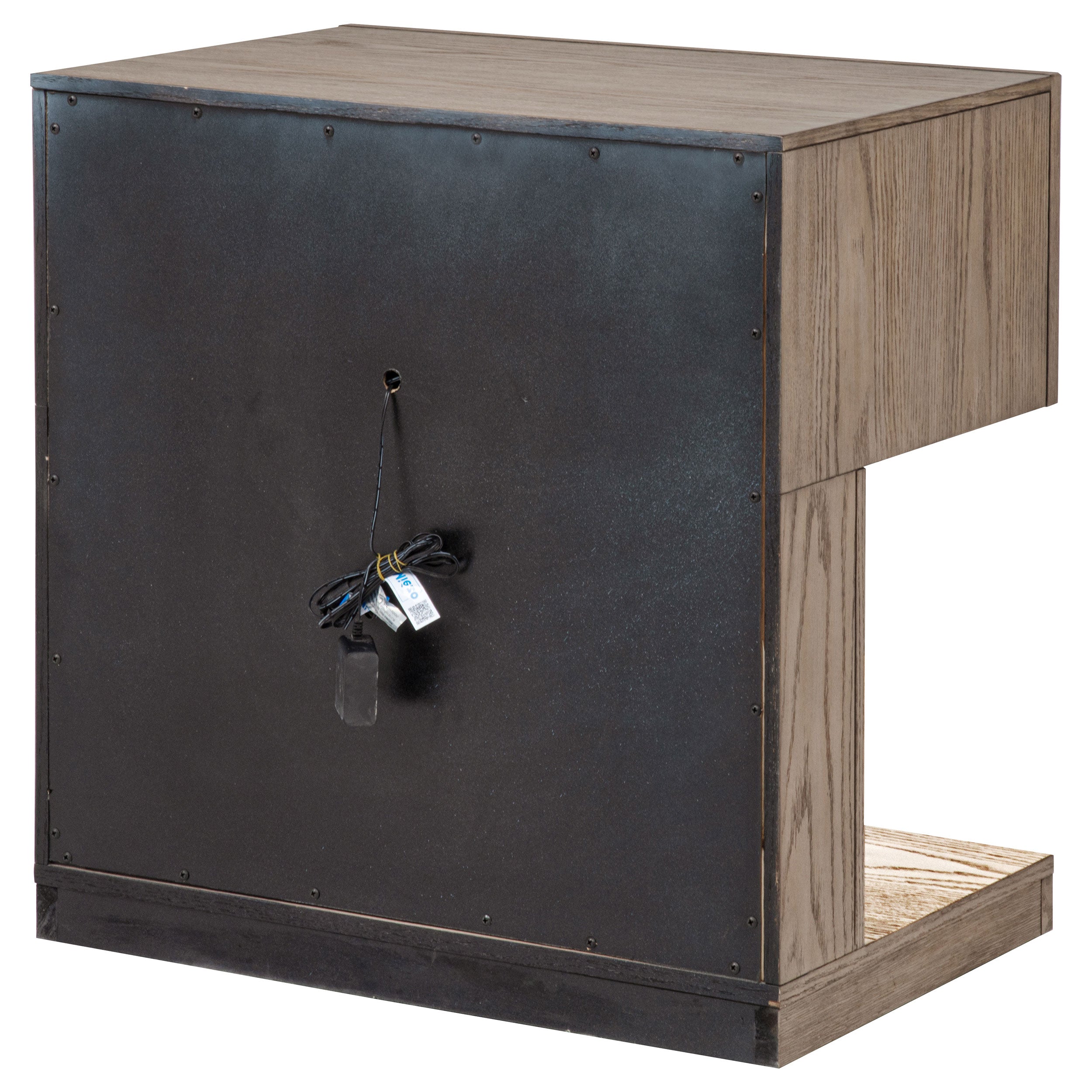 Kenora 1-drawer Nightstand Bedside Table Barley Brown — view 8