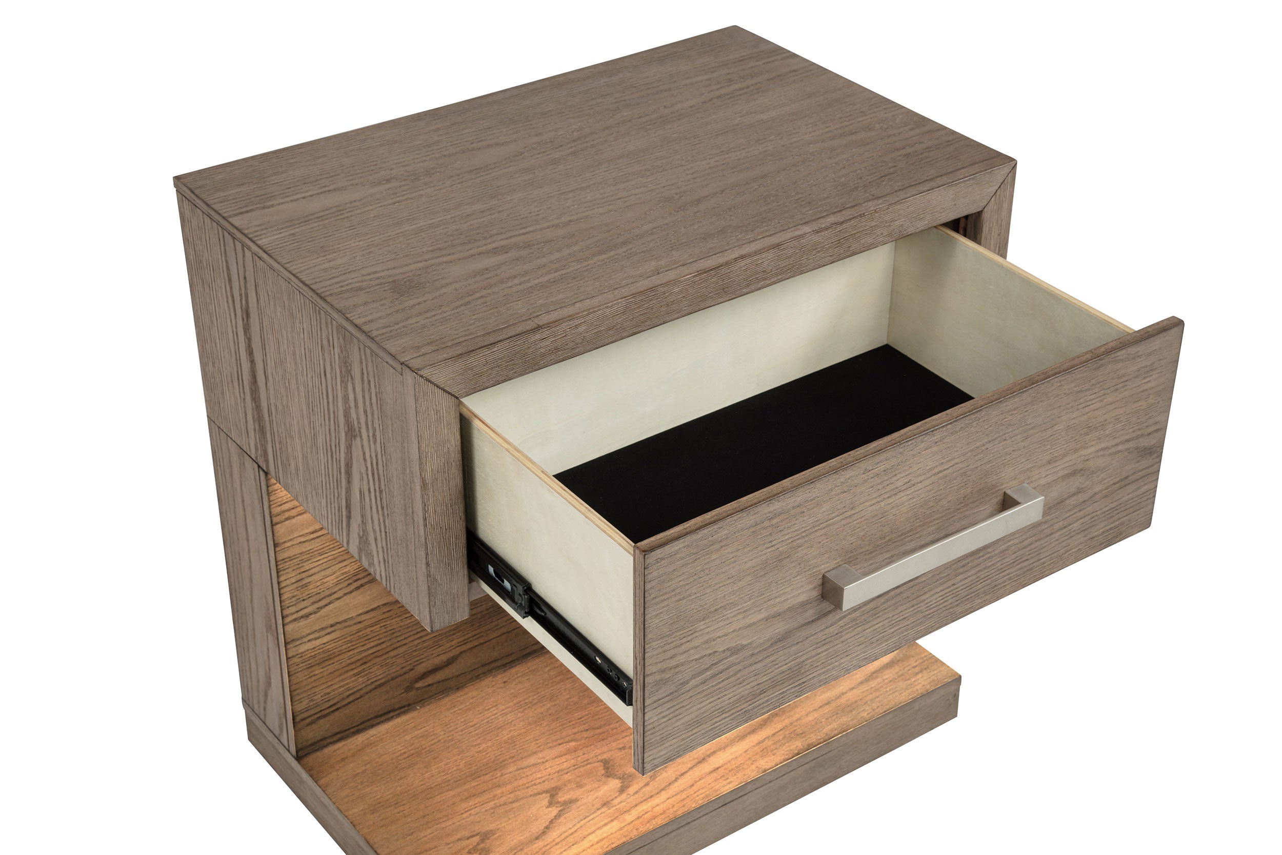 Kenora 1-drawer Nightstand Bedside Table Barley Brown — view 10
