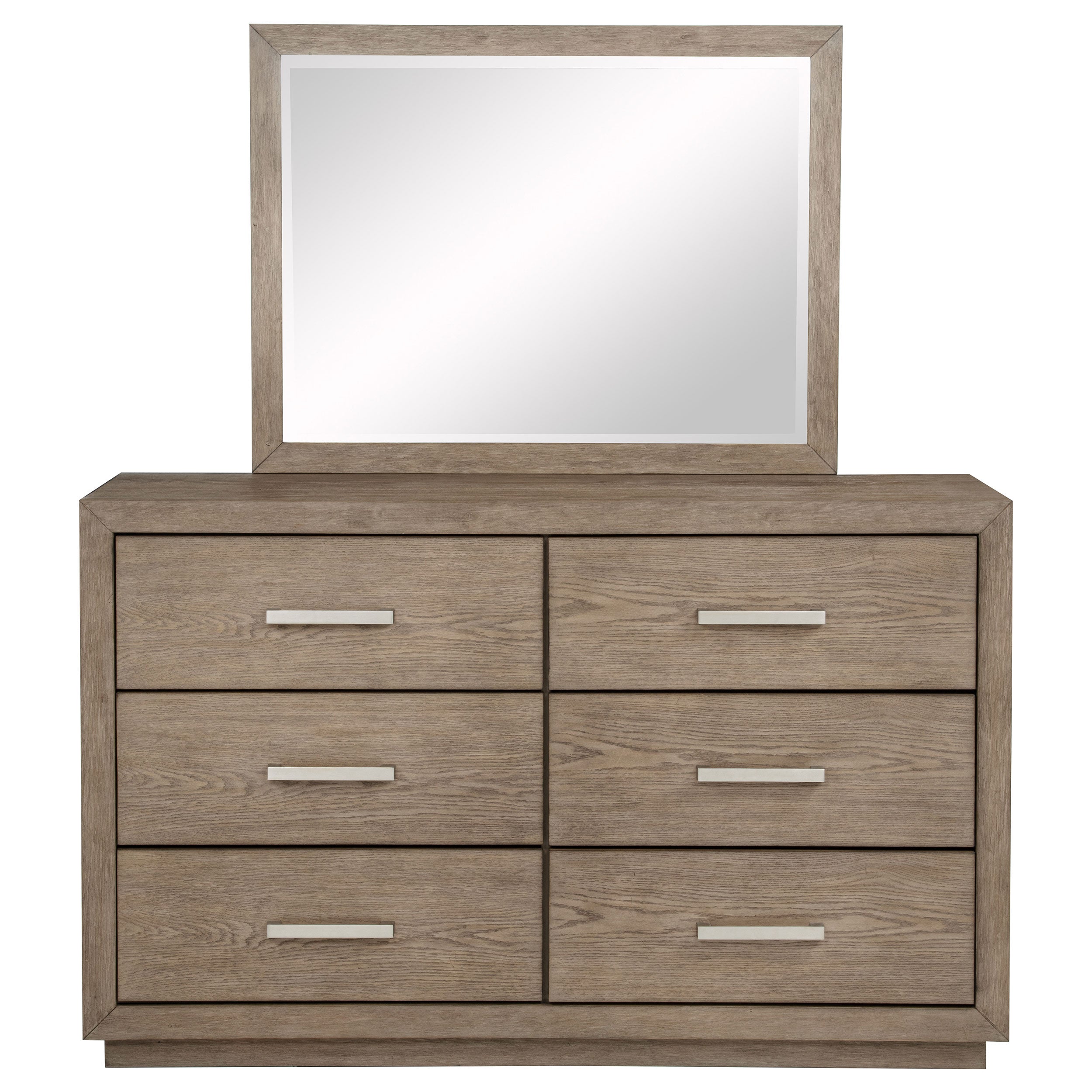 Kenora 6-drawer Dresser and Mirror Barley Brown — view 3