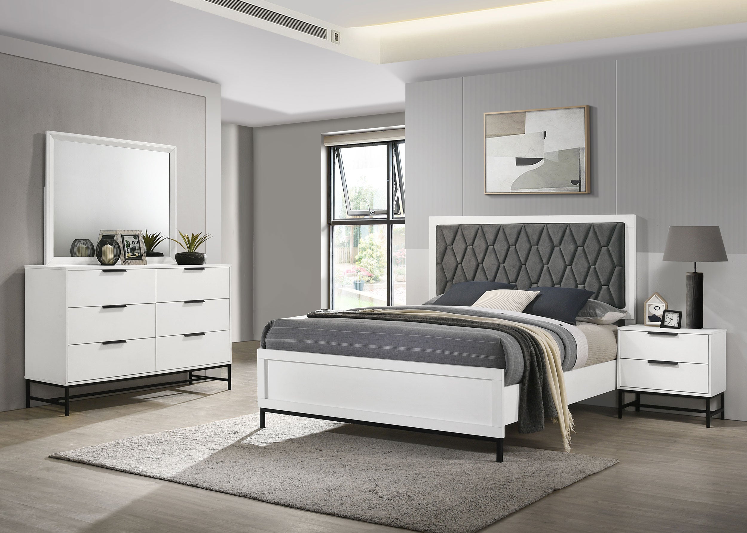 Sonora 4-piece California King Bedroom Set White — view 1