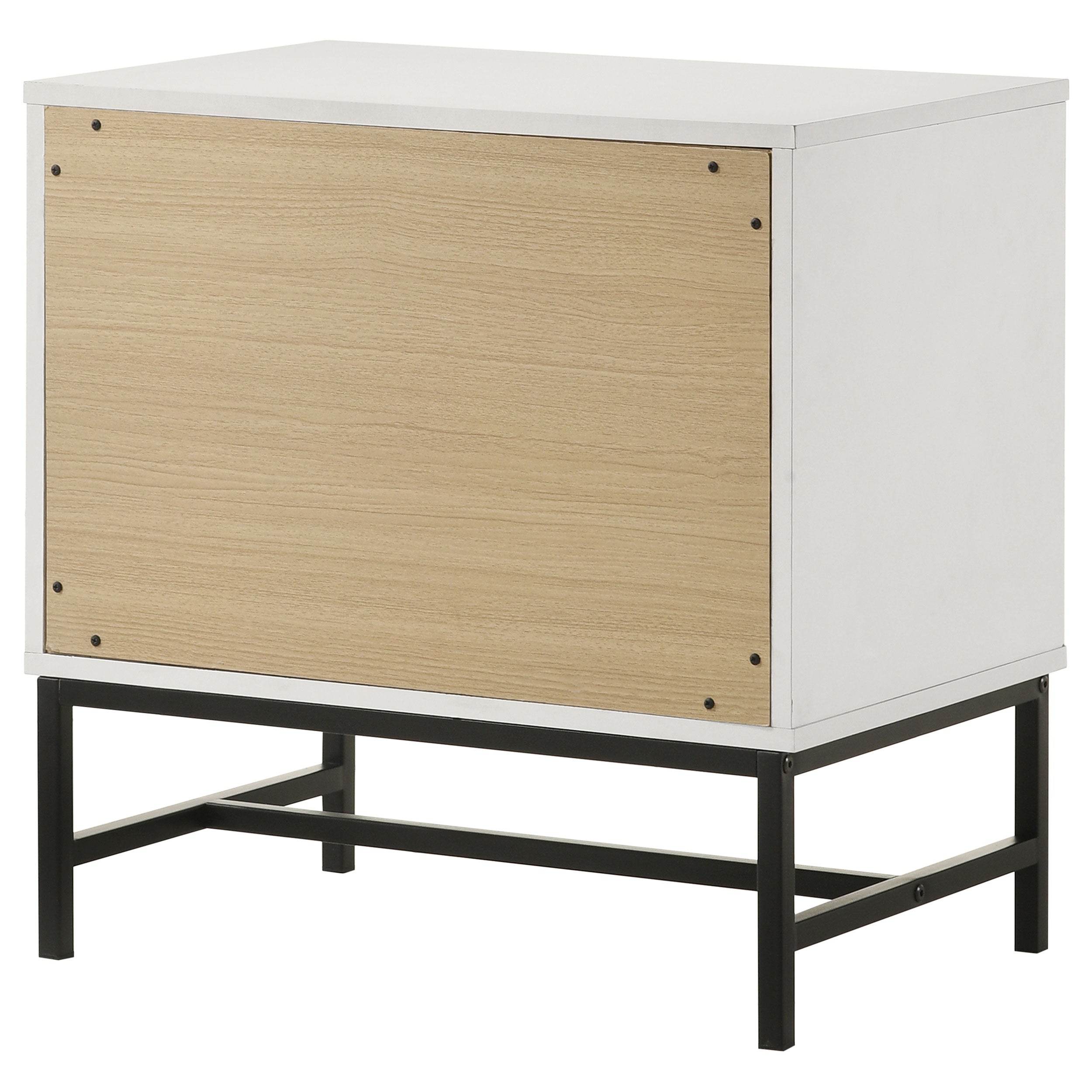 Sonora 2-drawer Nightstand Bedside Table White — view 8