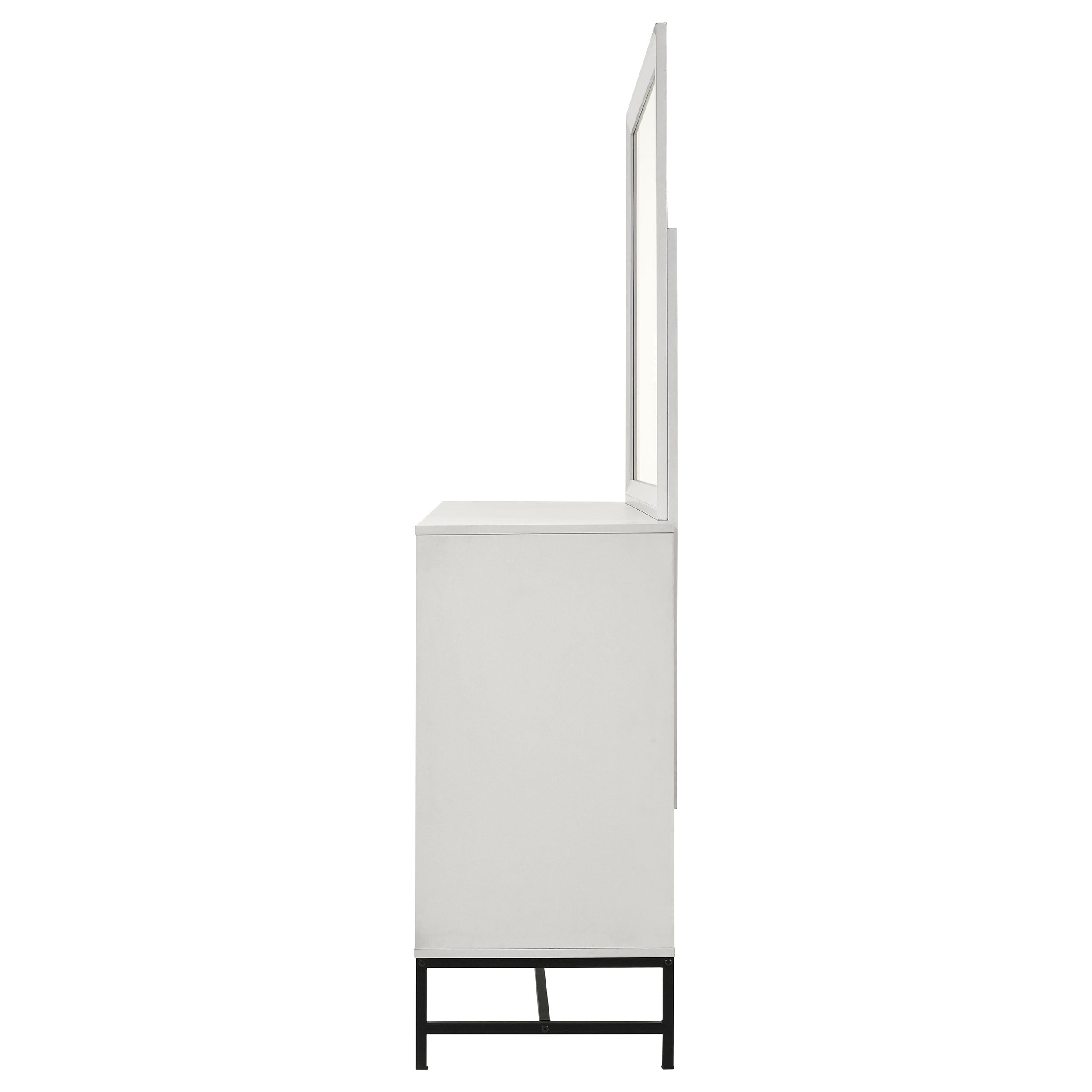 Sonora 6-drawer Dresser with Mirror White — view 5