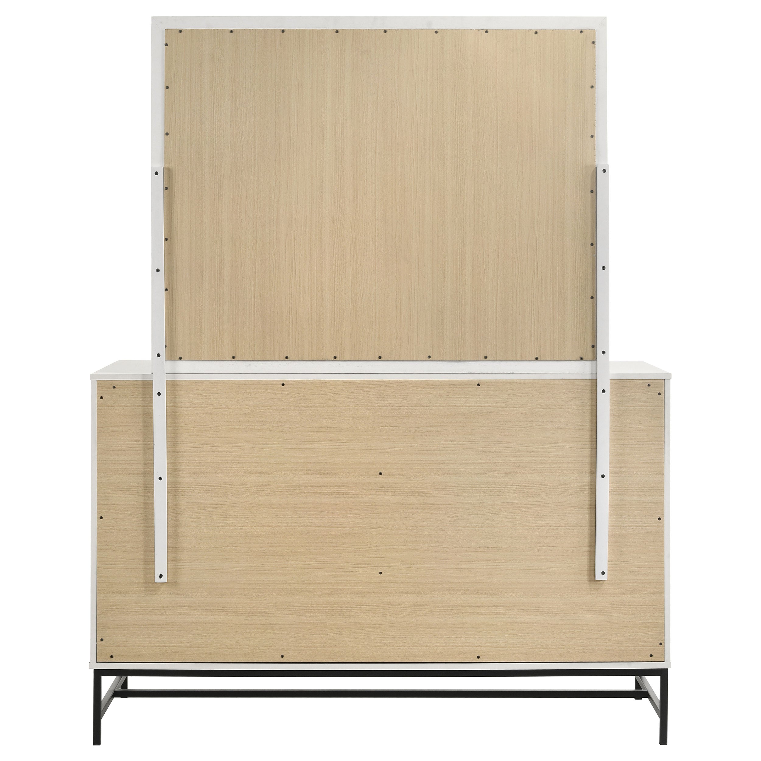 Sonora 6-drawer Dresser with Mirror White — view 7