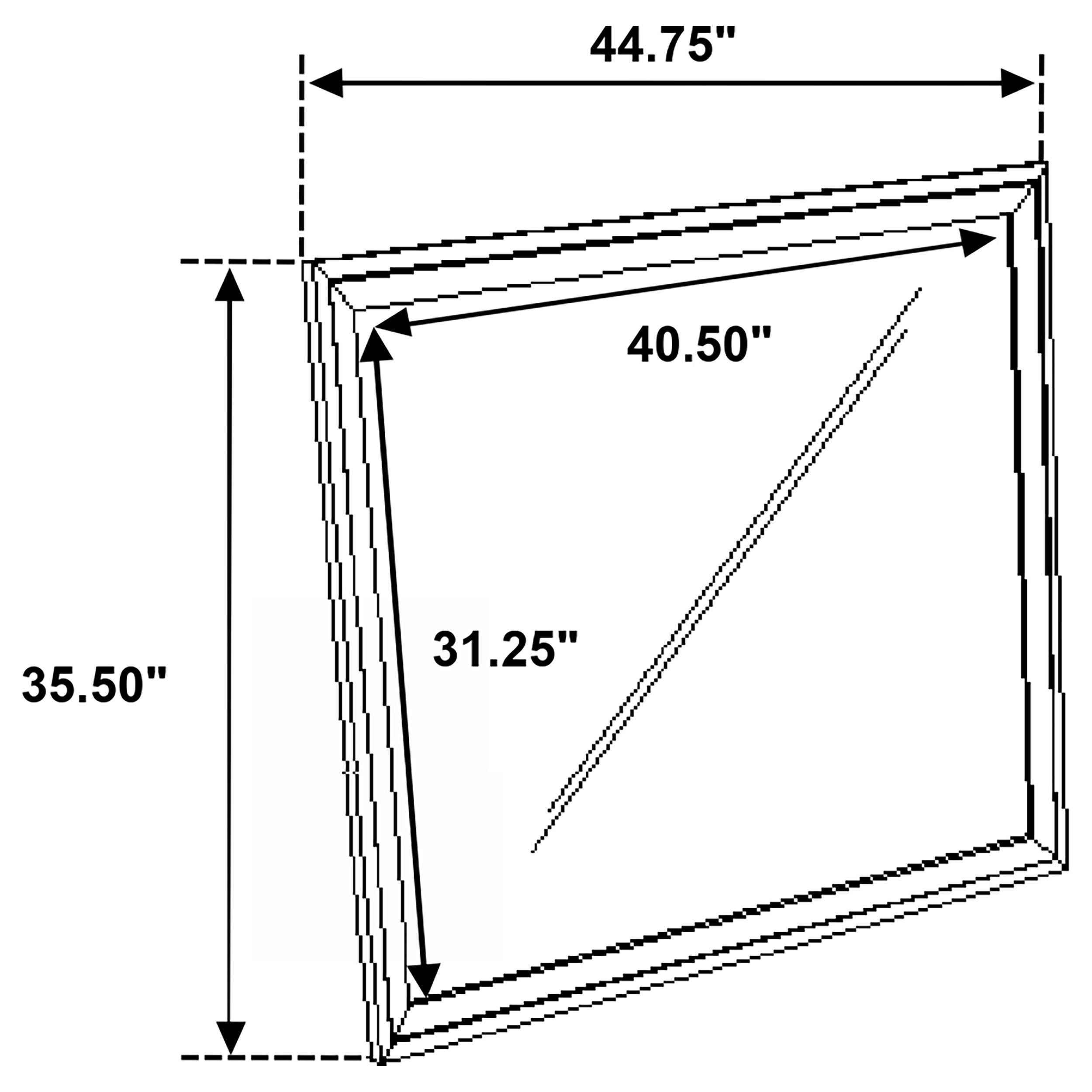 Sonora Dresser Mirror White — view 5
