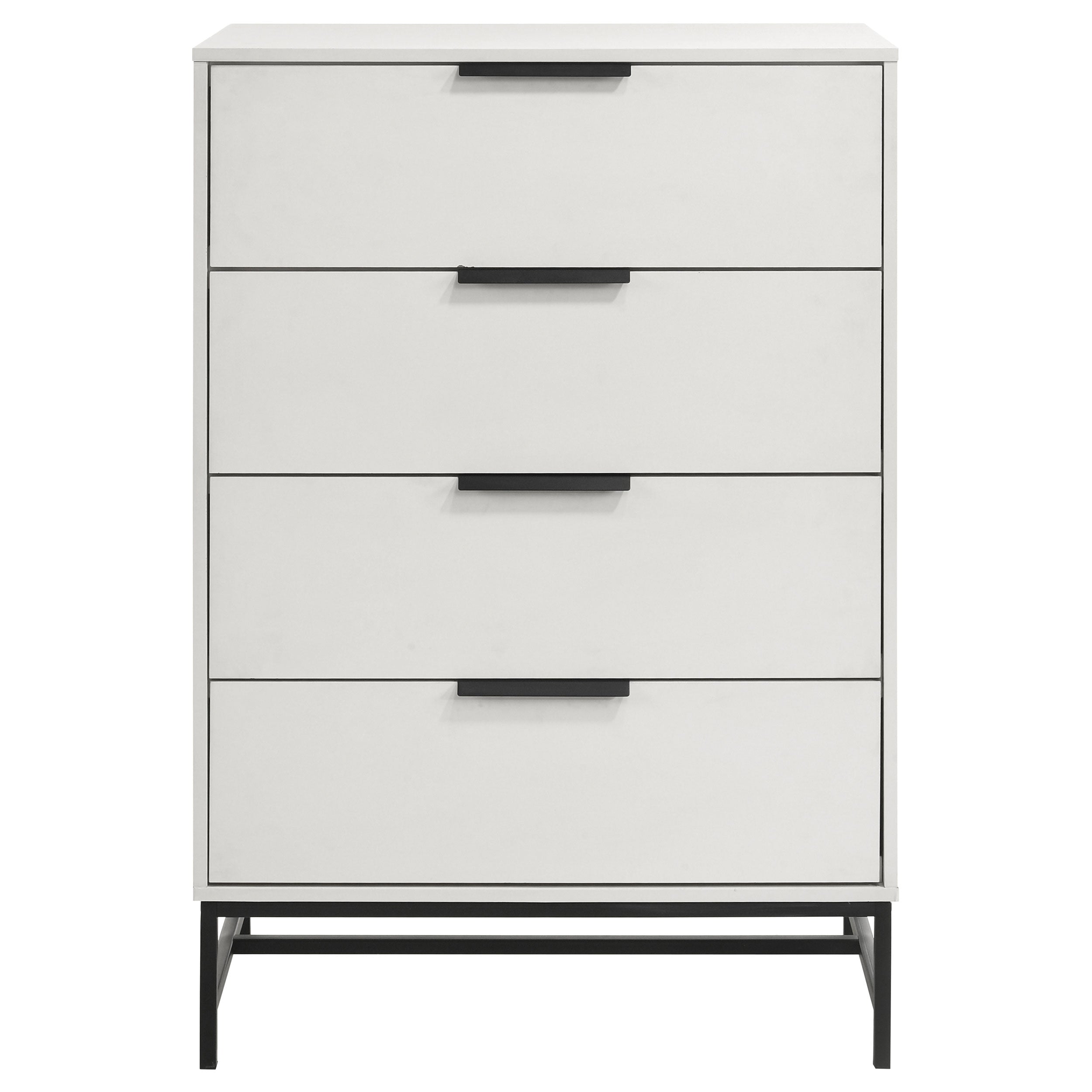 Sonora 4-drawer Bedroom Chest White — view 3