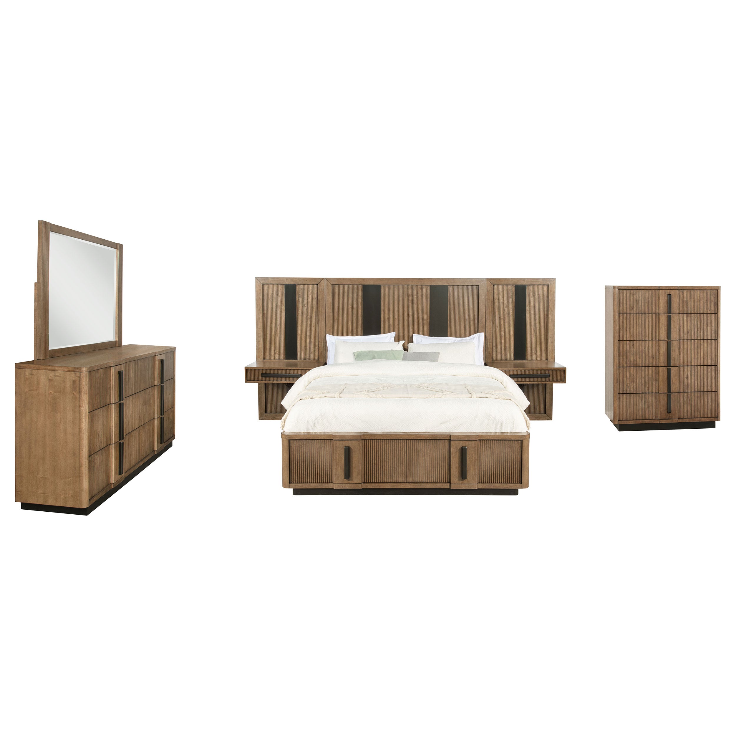 Terrace 6-piece California King Panel Bedroom Set Ash Brown — view 2